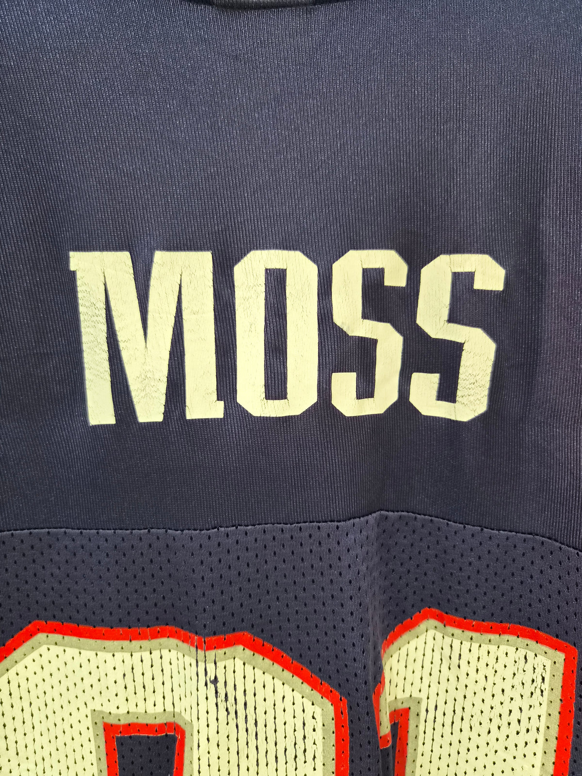 Reebok New England Patriots NFL Jersey, #81 Moss, Navy, Size XL