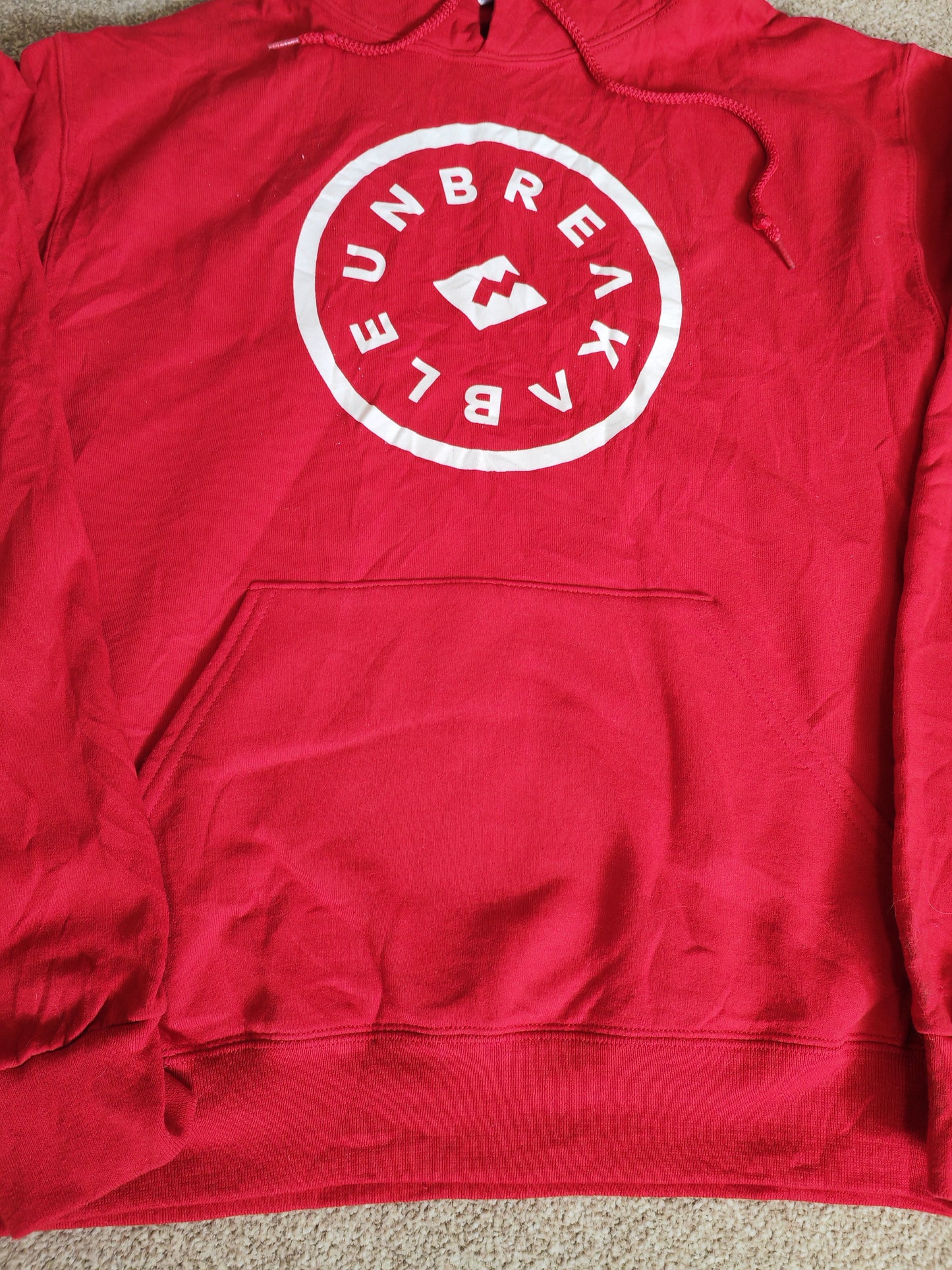 Jerzees Unbreakable Pullover Hoodie, Red, Size Small