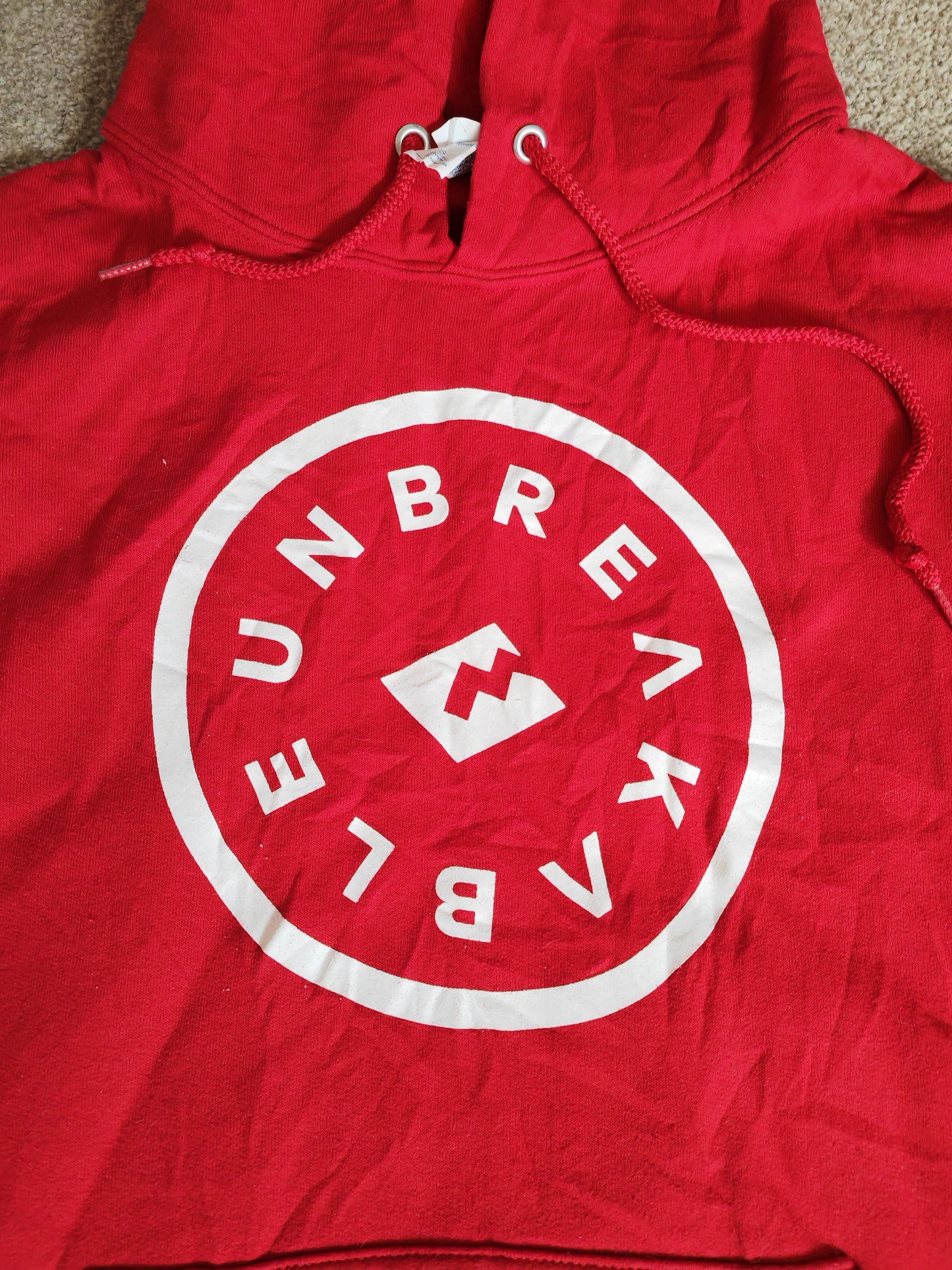 Jerzees Unbreakable Pullover Hoodie, Red, Size Small
