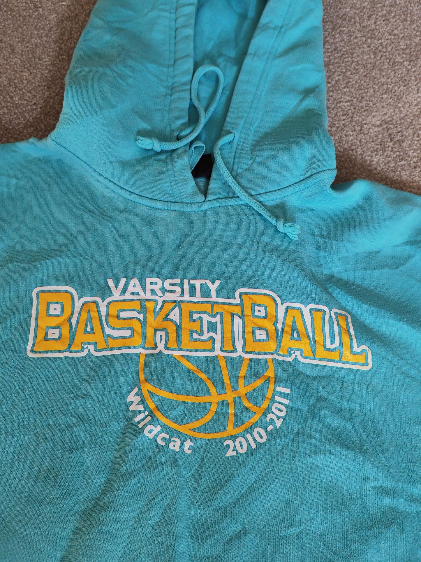 Pennant Sportswear Varsity Basketball Wildcat 2010-11 Pullover Hoodie, Blue, Medium