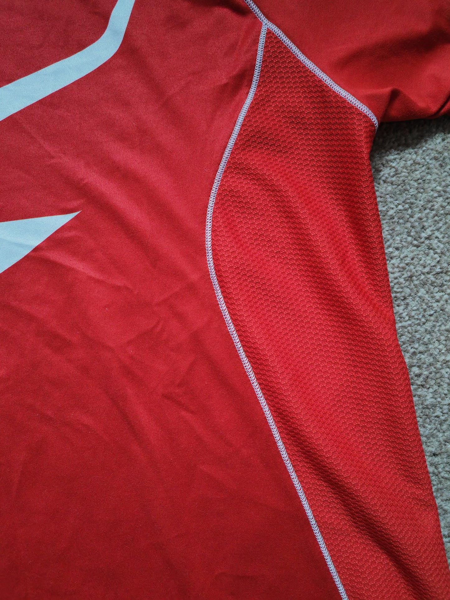 Kalenji Shirt Sleeve Running T Shirt, Red, Size Medium