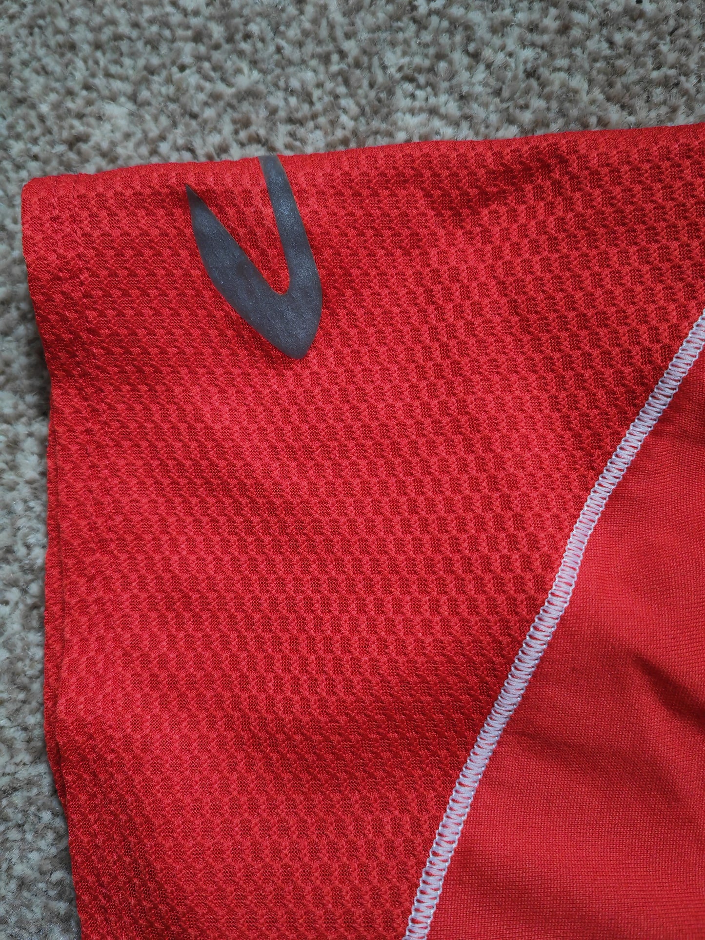 Kalenji Shirt Sleeve Running T Shirt, Red, Size Medium