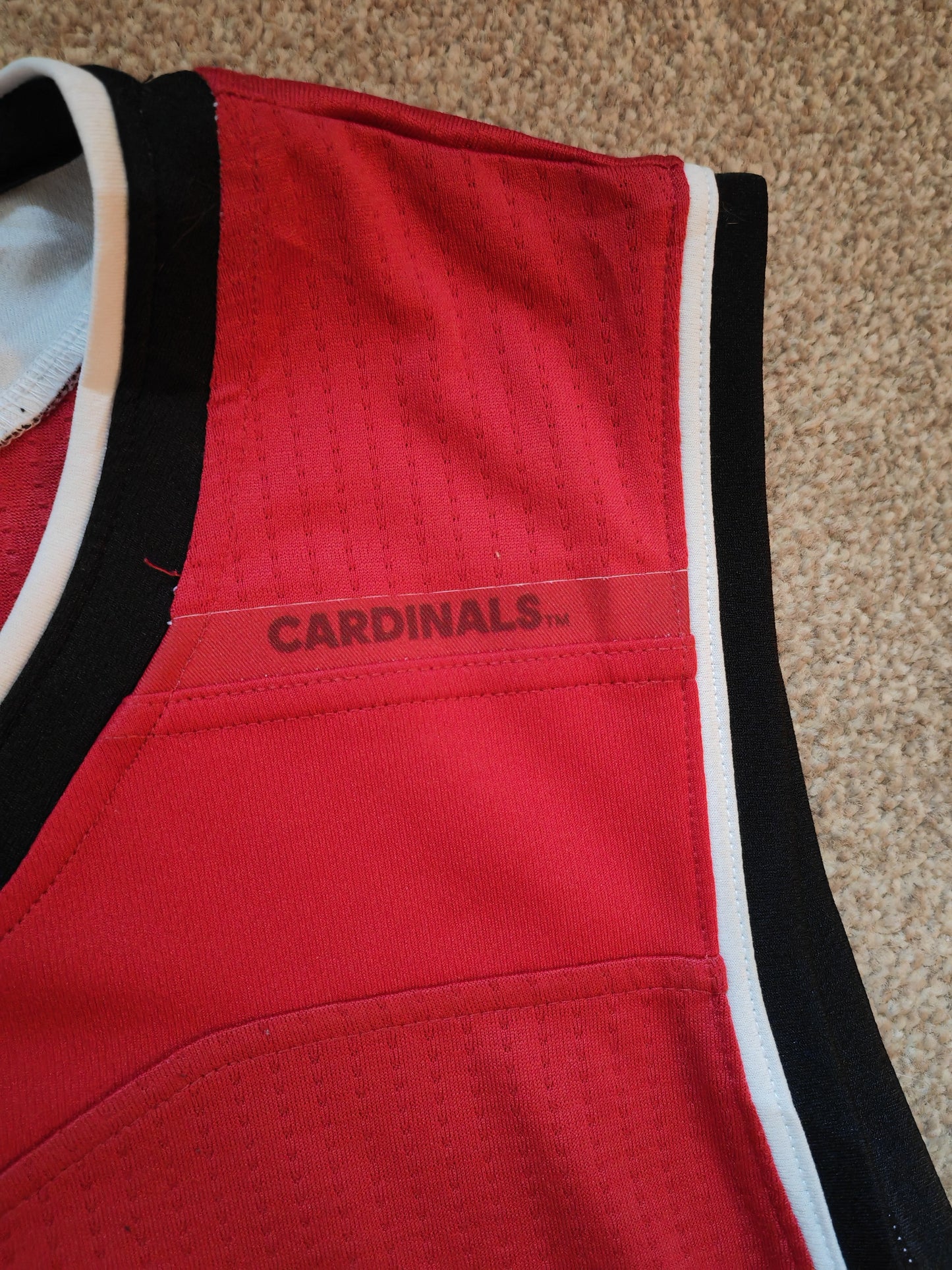 Adidas Louisville Cardinals NCAA Basketball Jersey, #1, Red, Size Medium