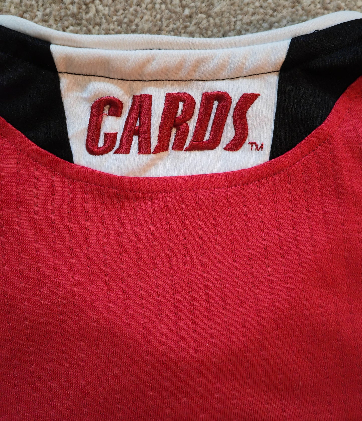 Adidas Louisville Cardinals NCAA Basketball Jersey, #1, Red, Size Medium