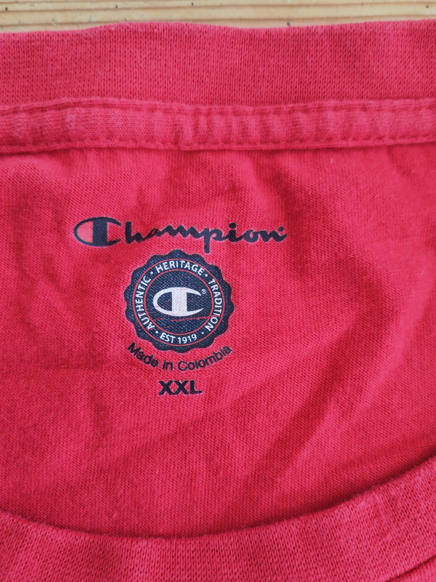 Women's Champion St Johns University NCAA T Shirt, Red, Size XXL