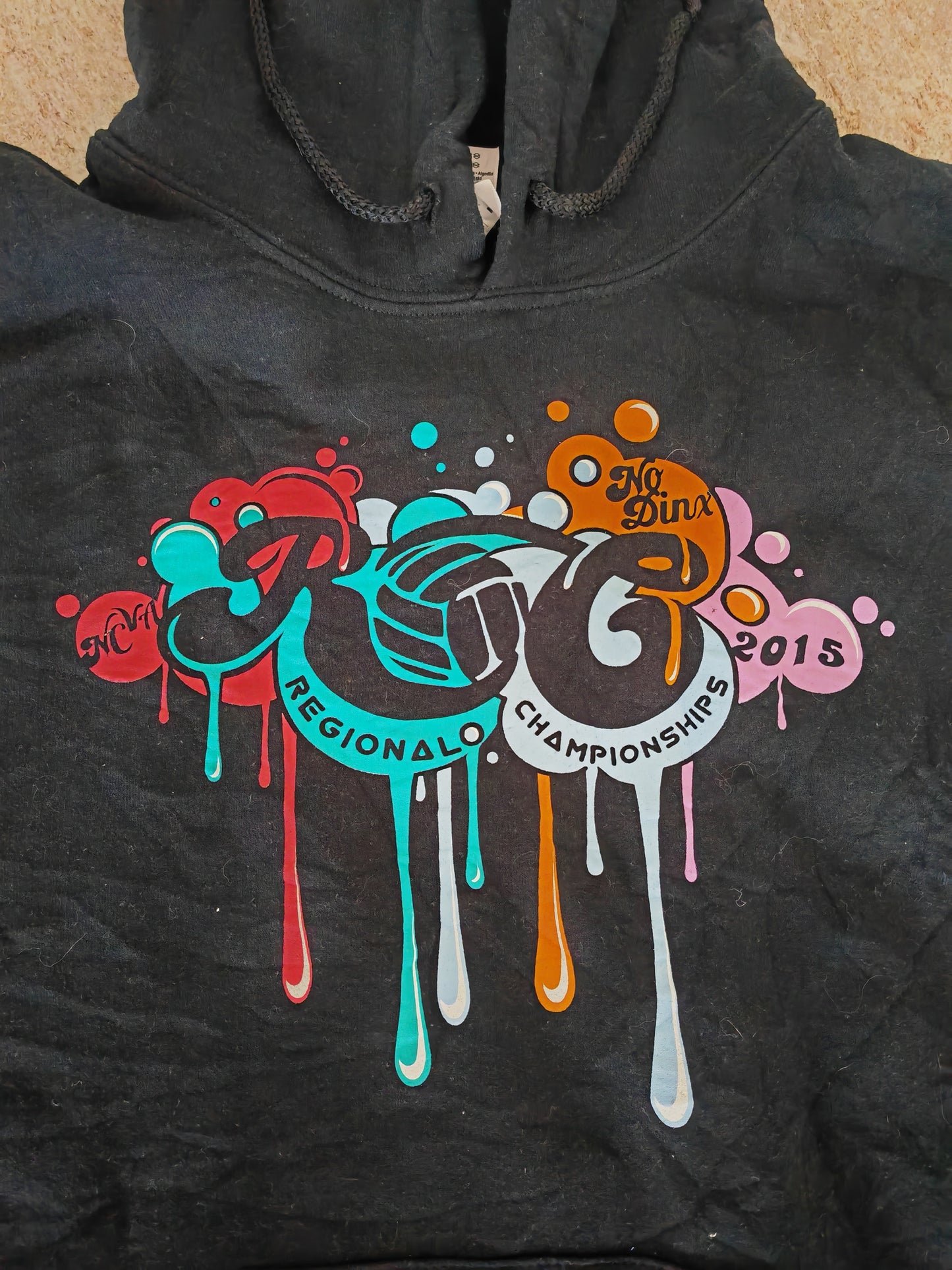 Gildan NCVA Volleyball Regional Championships 2015 Hoodie, Black, Size Medium