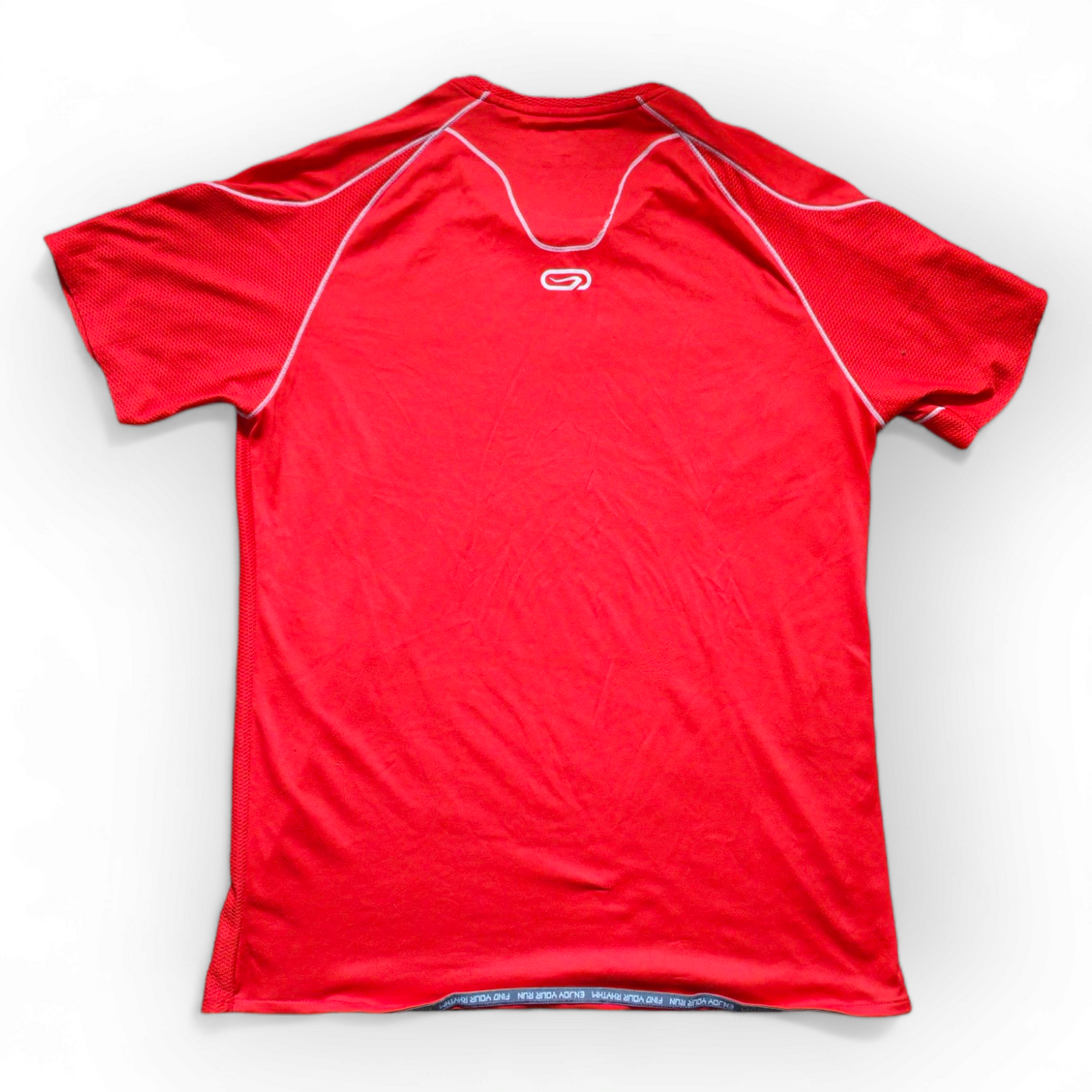 Kalenji Shirt Sleeve Running T Shirt, Red, Size Medium