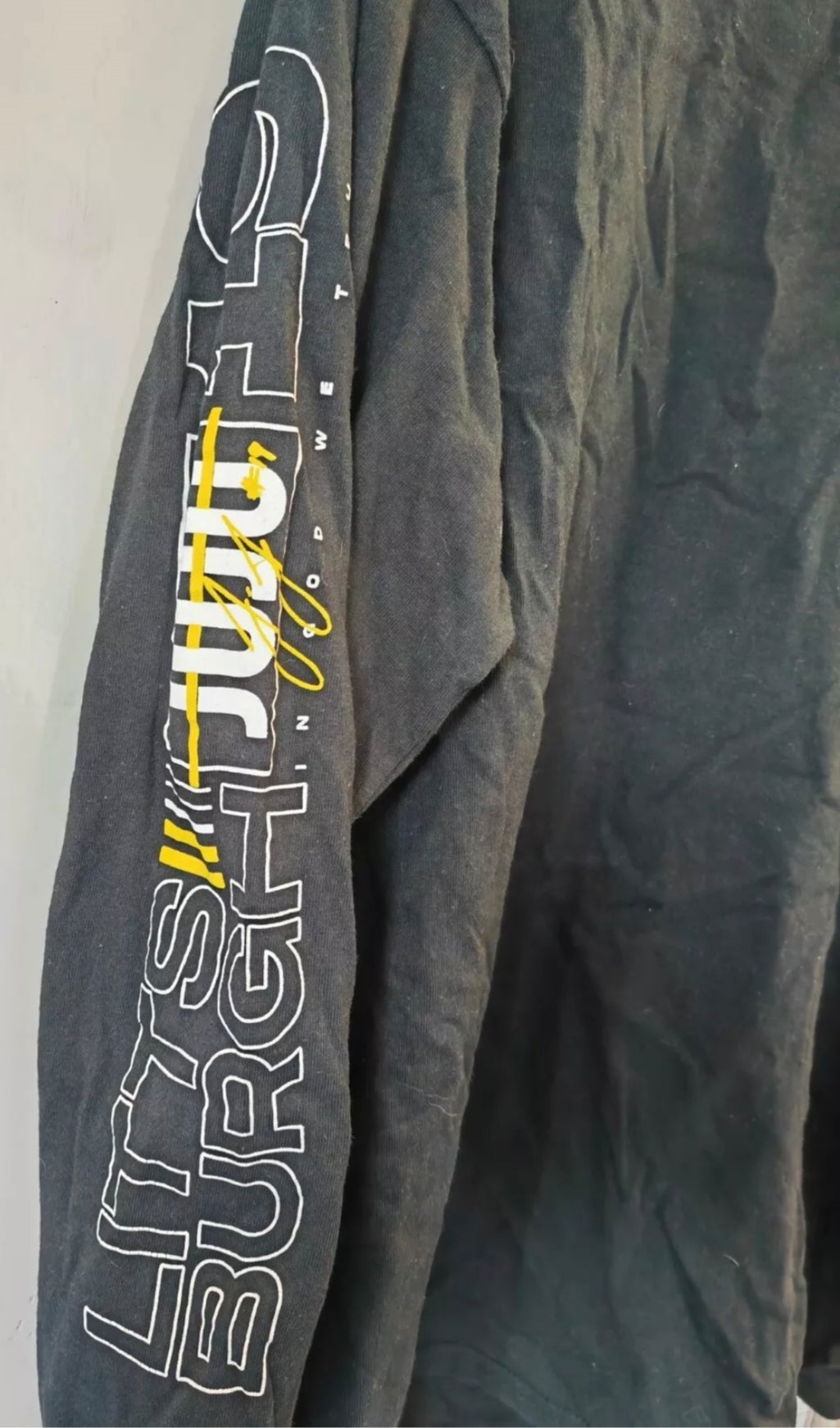 JuJu Smith-Schuster NFL Long Sleeve T Shirt, Black, Size Large