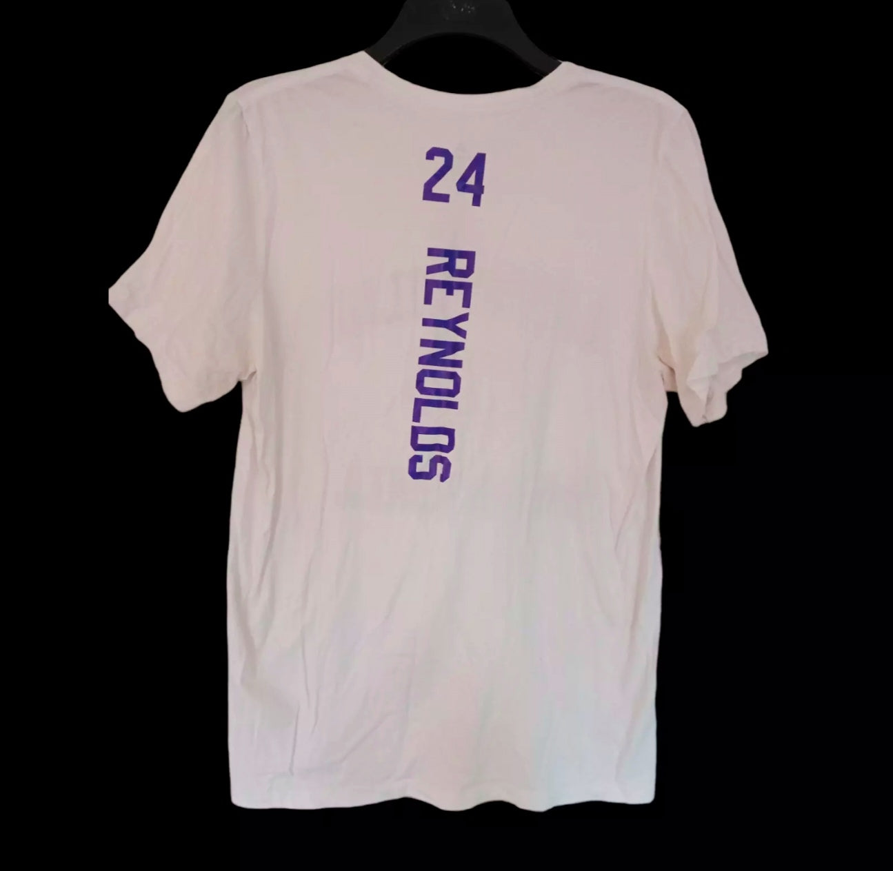 Adidas Lanesville High School Basketball player t shirt, #24 Reynolds, white, Large
