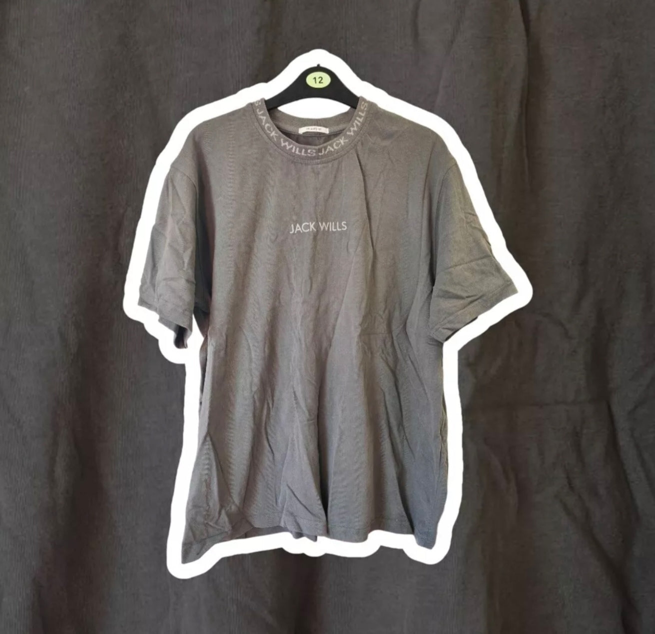 Men's Jack Wills Casual T Shirt, Grey, Size Medium