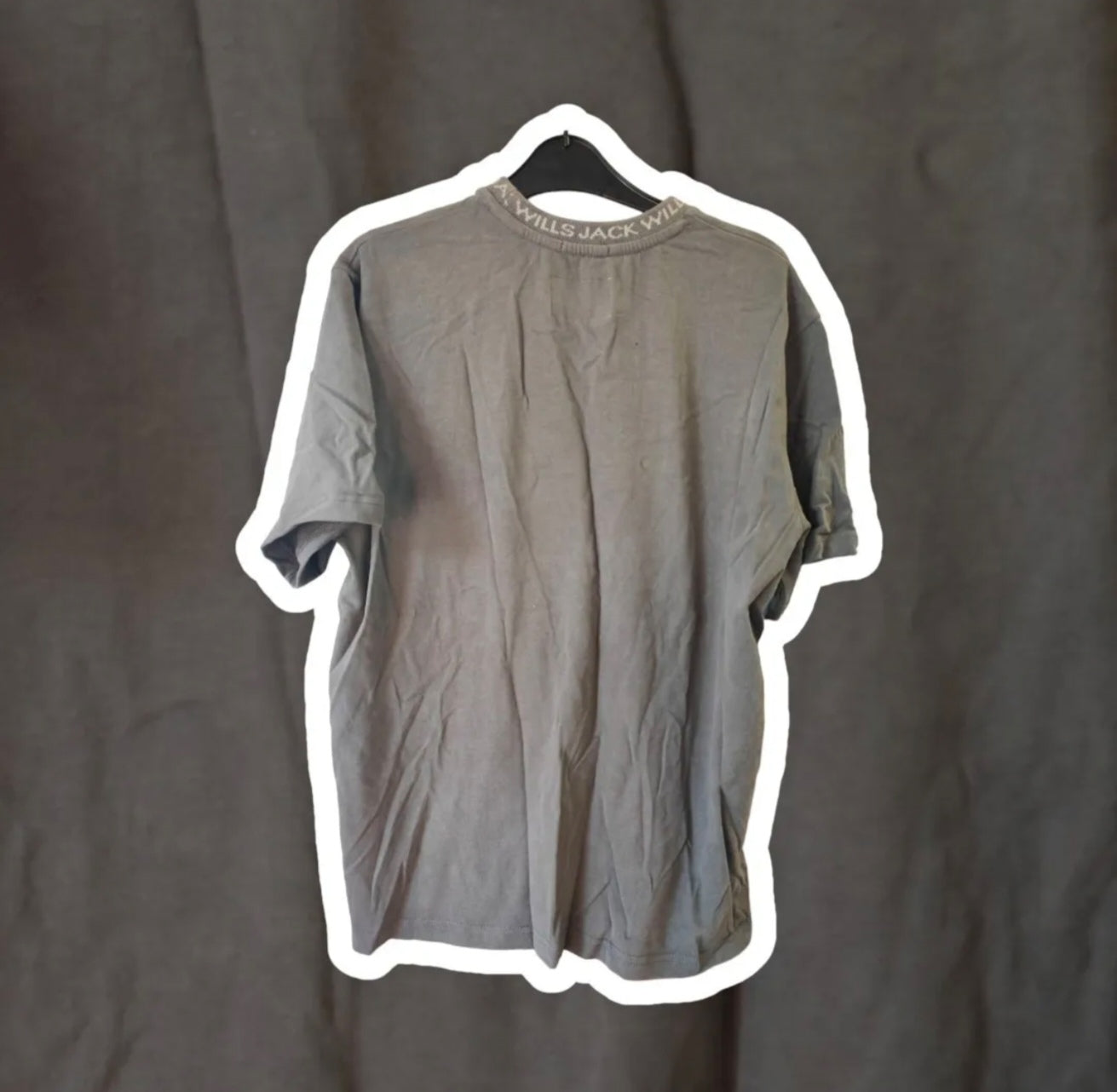 Men's Jack Wills Casual T Shirt, Grey, Size Medium