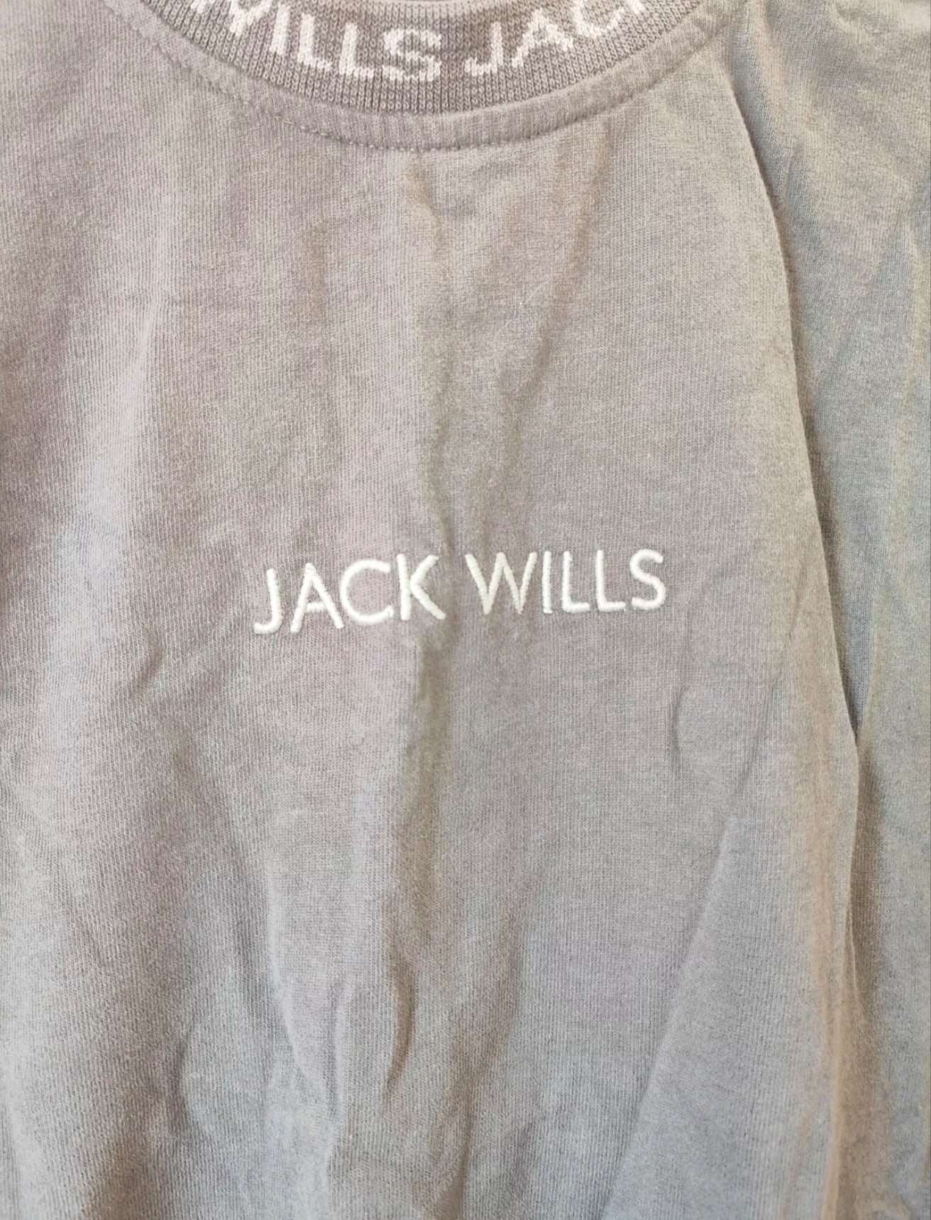 Men's Jack Wills Casual T Shirt, Grey, Size Medium