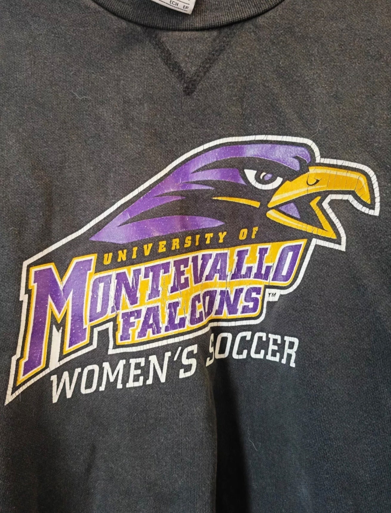 Nike University Of Montevallo Falcons Women's Soccer Sweatshirt, Black, Size XS