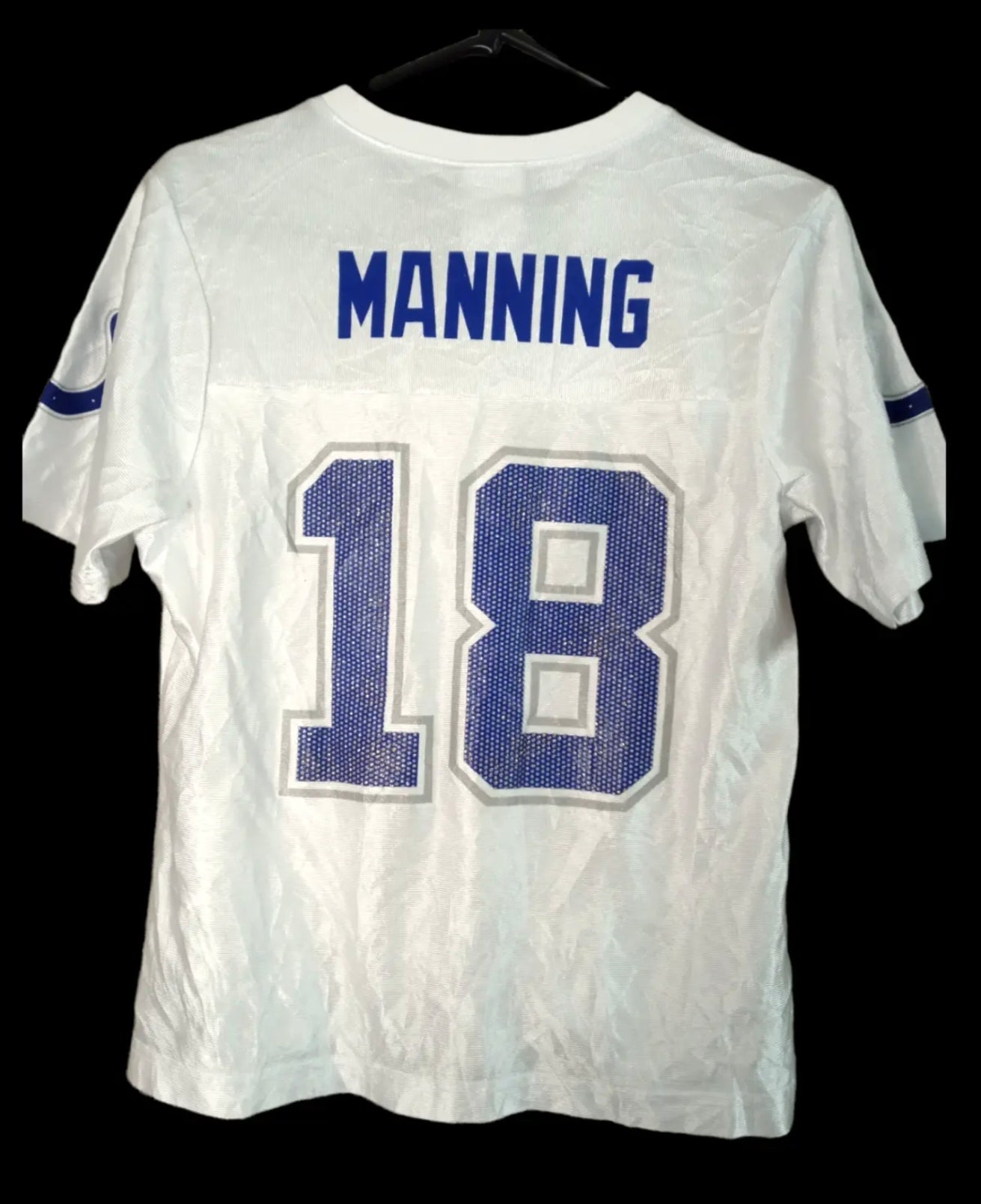 Women's NFL Indianapolis Colts jersey, #18 Manning, white, size Medium