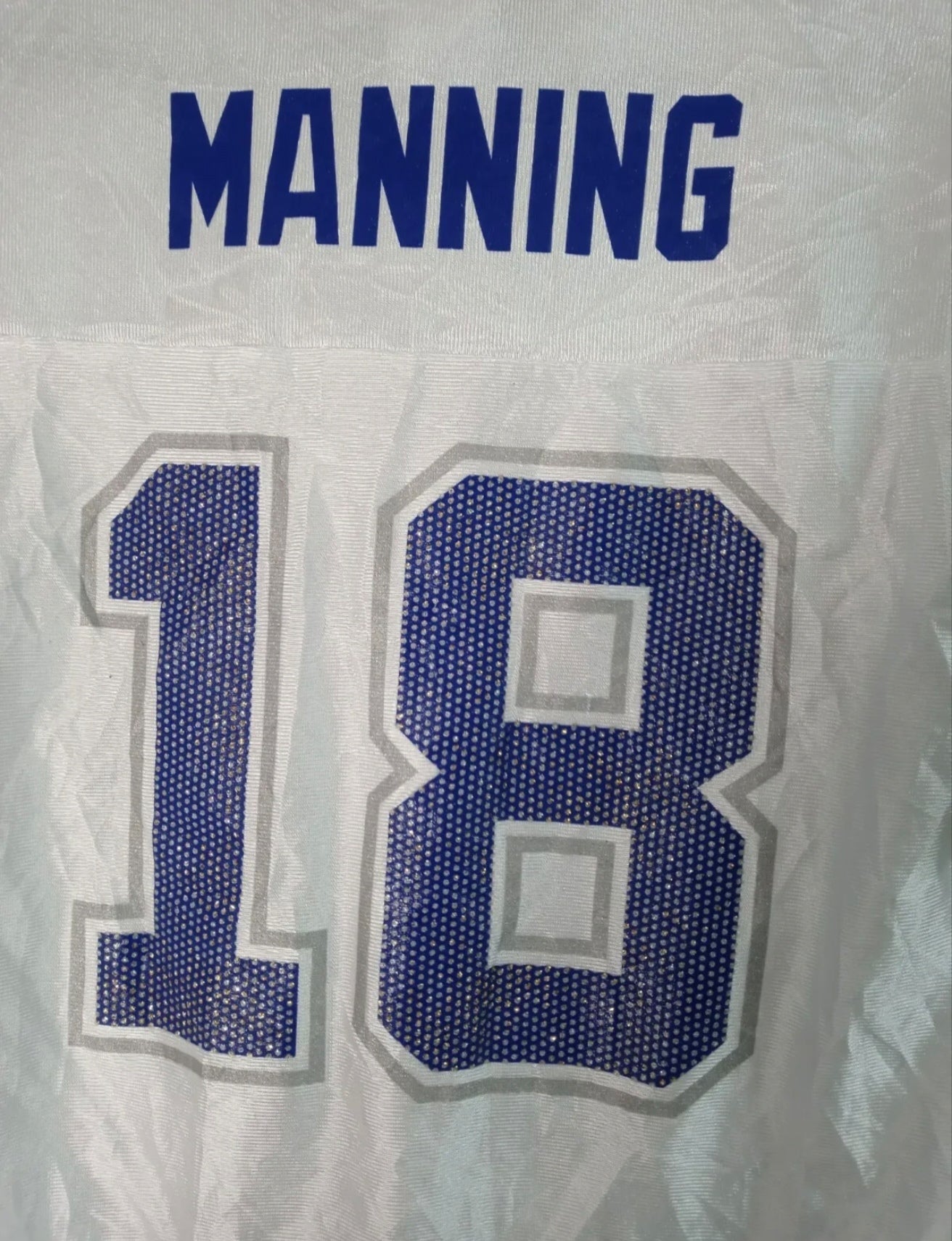 Women's NFL Indianapolis Colts jersey, #18 Manning, white, size Medium
