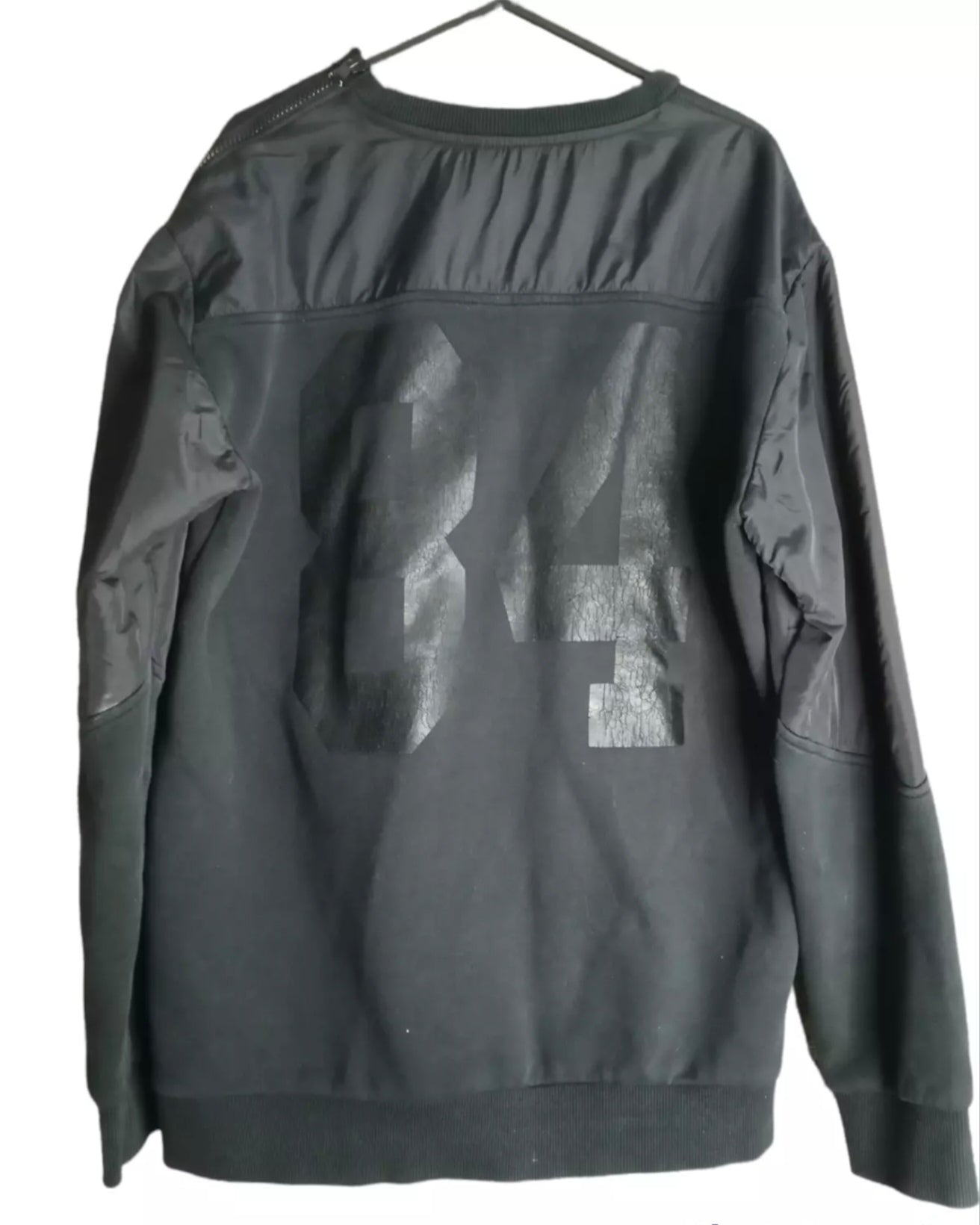 Men's NBA Los Angeles Clippers blackout big logo sweat shirt, Black, size Large