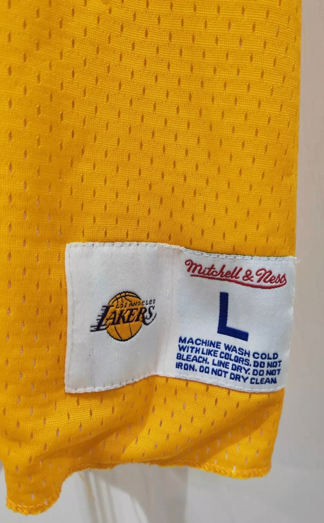 Mitchell And Ness Los Angeles Lakers Reversible Training Jersey, Size Large