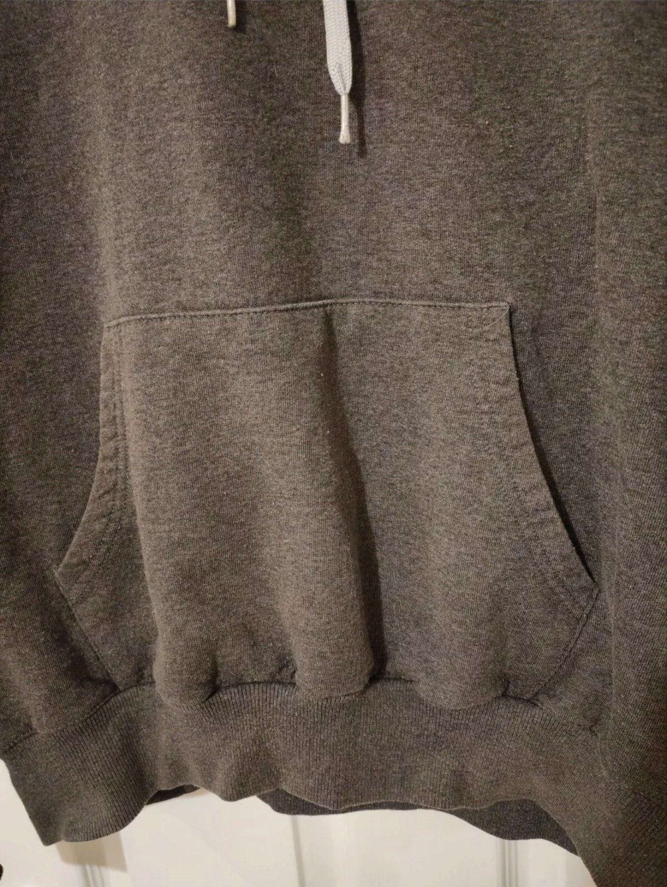 Champion Pullover Hoodie, Grey, Size Large