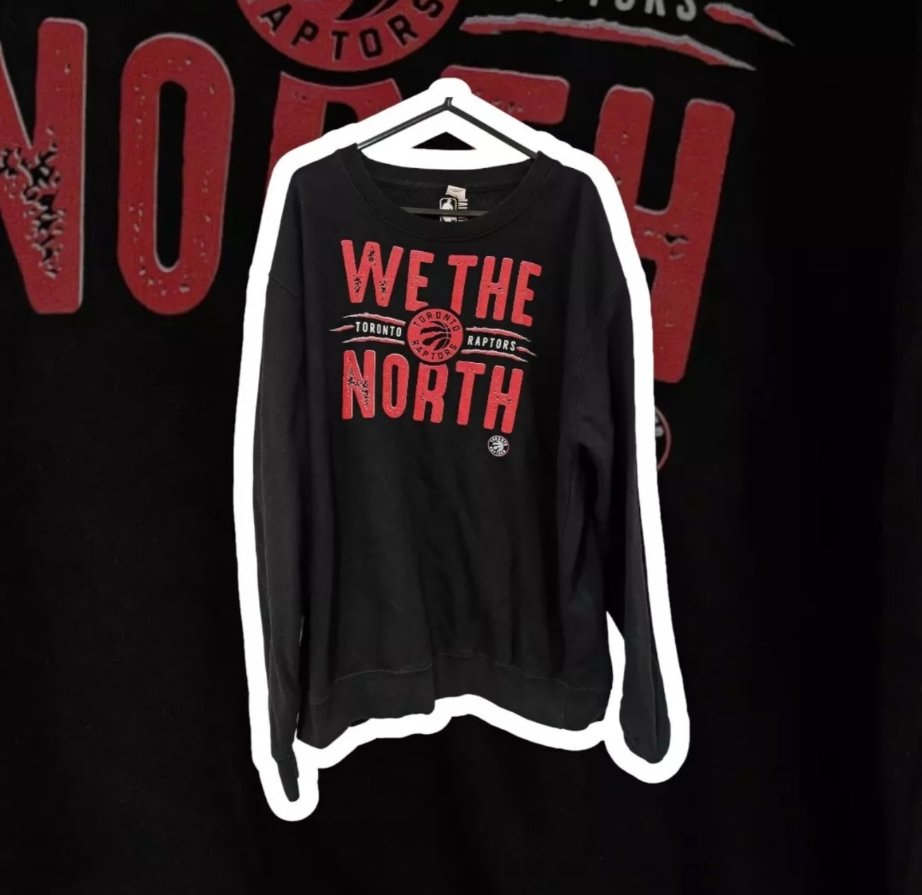 NBA Exclusive Toronto Raptors Sweatshirt, Black, Size Large