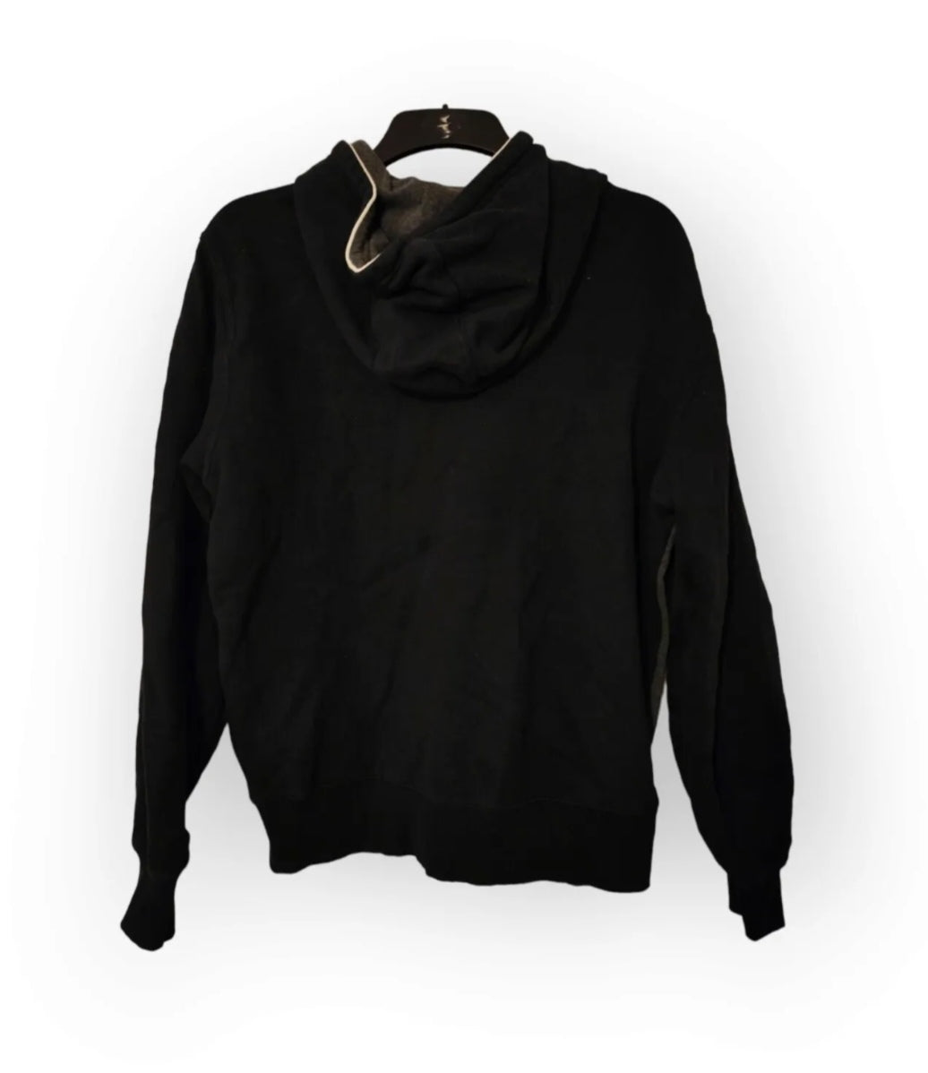 Ellesse Pullover Hoodie, Black/Grey, Size Large