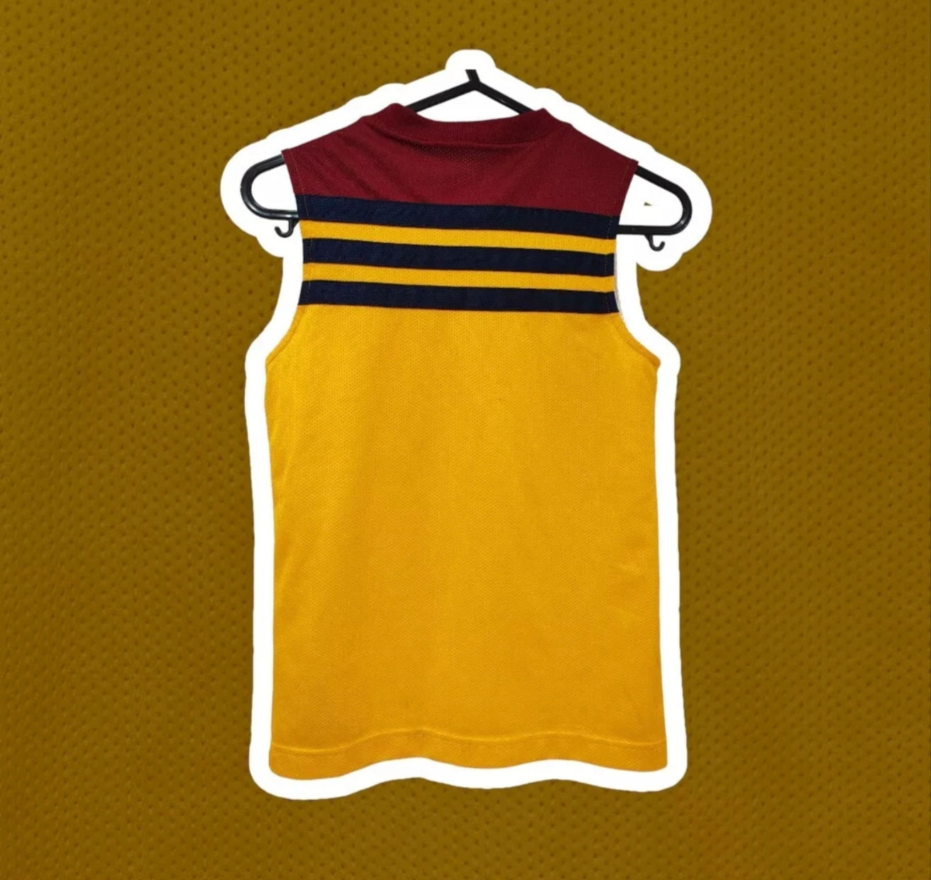 Youth Adidas Cleveland Cavaliers NBA Basketball Training Vest, Yellow, Size 9-10