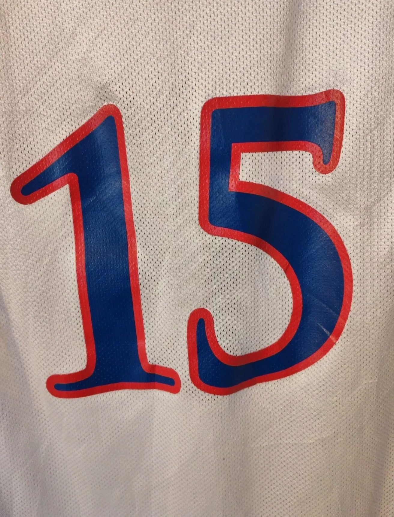 Youth Kansas Jayhawks NCAA Basketball Jersey, #15, White, Size YL