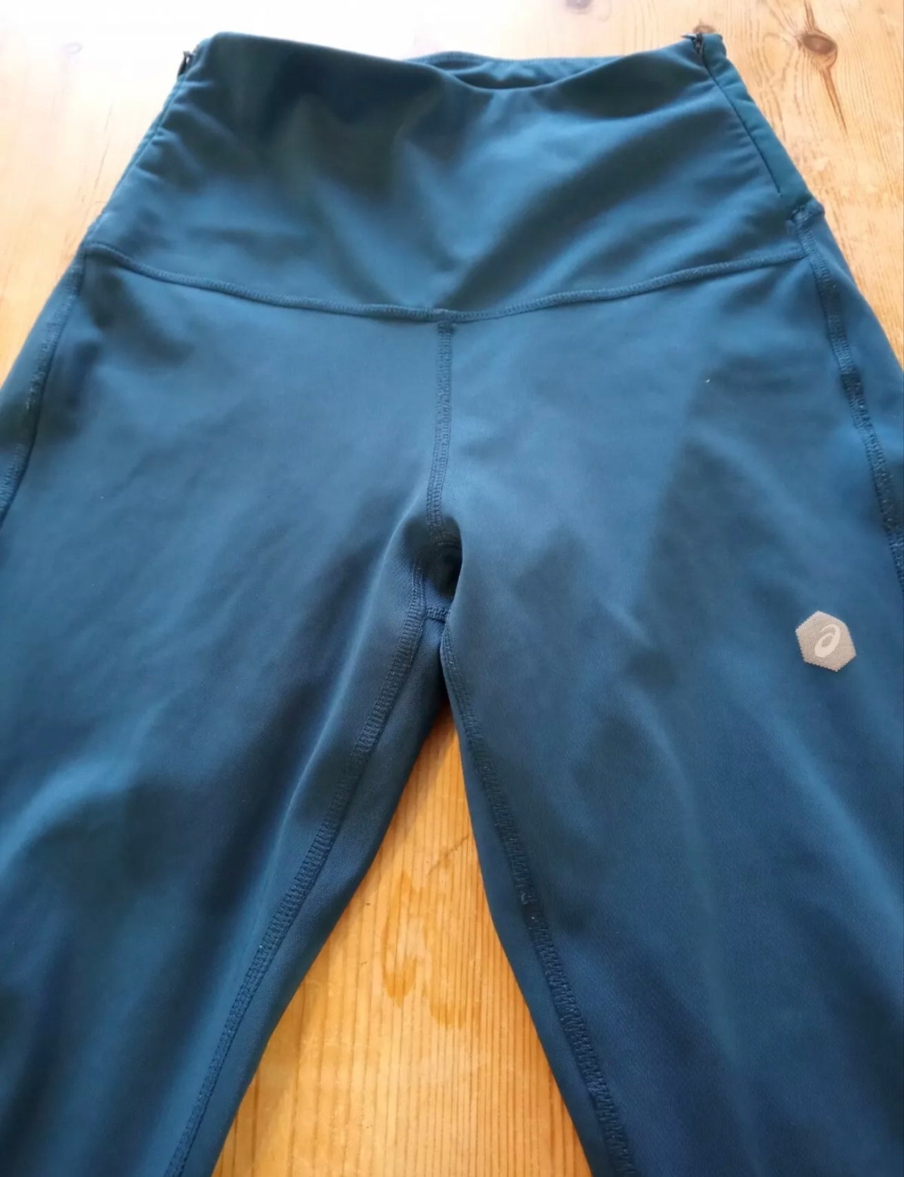 Women's Asics full leg running leggings, Turquoise, size XS