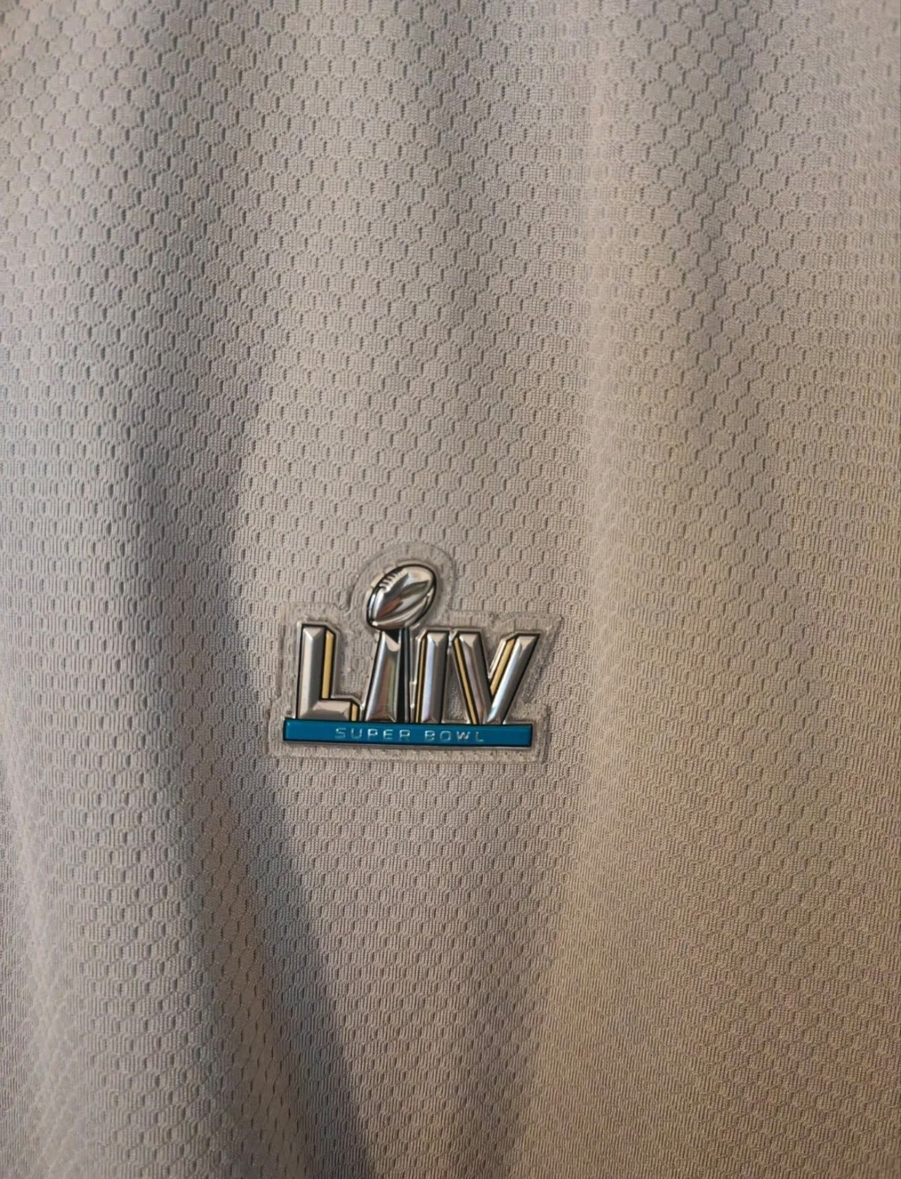 NFL Super Bowl LIV Miami Polo Shirt, Grey, Size Large
