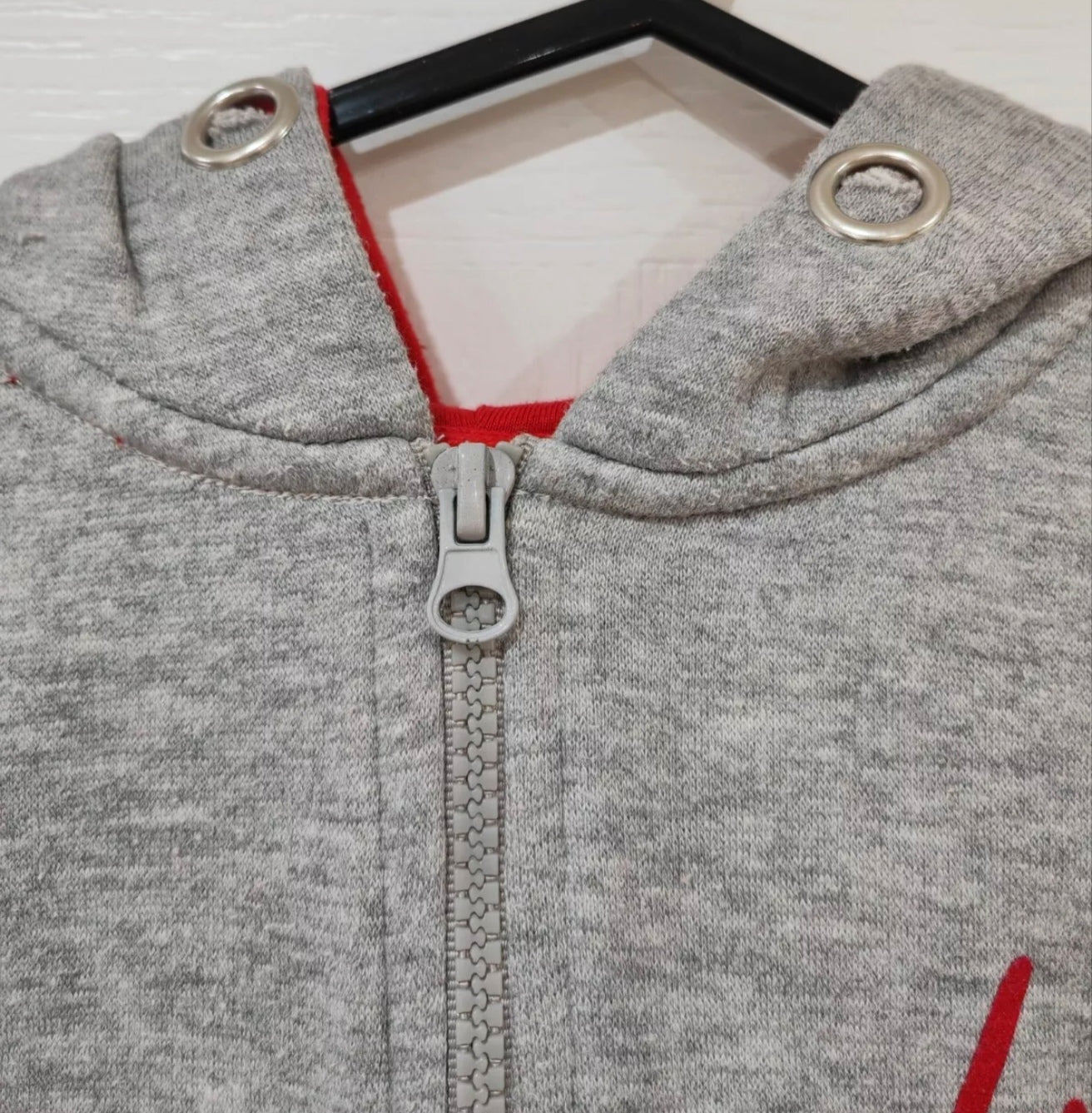 Youth Hype Full Zip Hoodie, Grey, Size 11-12 Years