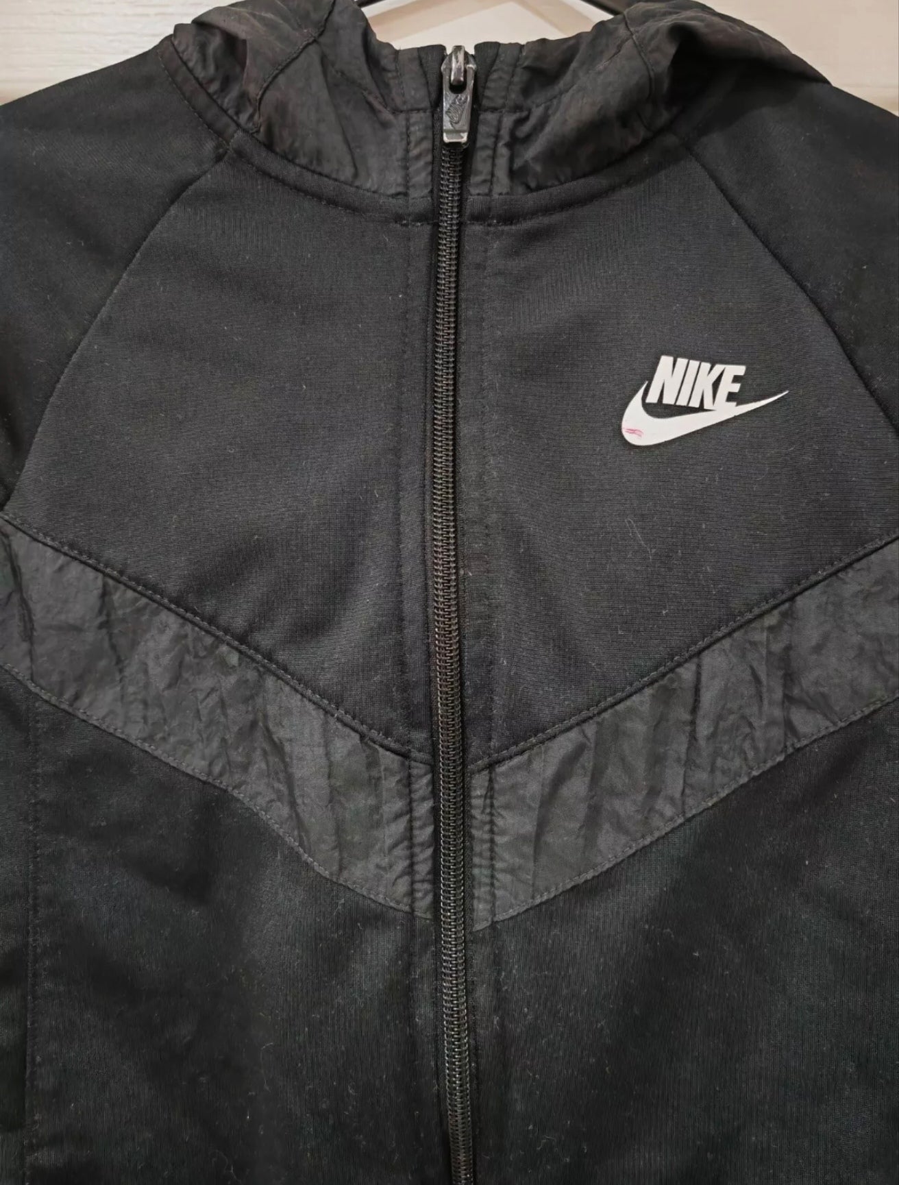 Youth Nike Full Zip Hoodie, Black, Size YM