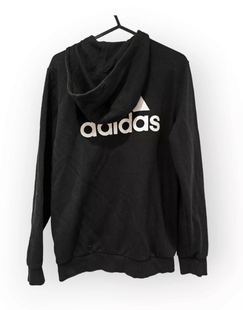 Youth Adidas Full Zip Hoodie, Black, Size 13-14 Years