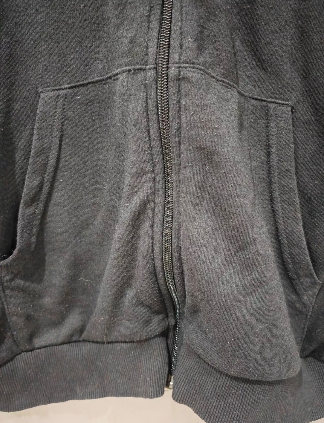Youth Adidas Full Zip Hoodie, Black, Size 13-14 Years