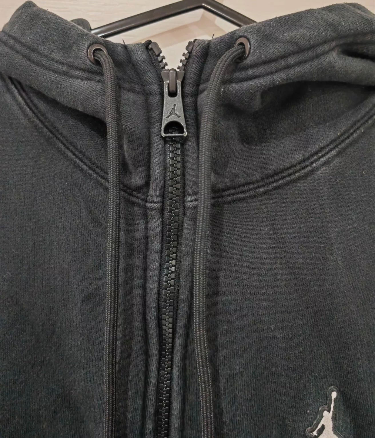 Jordan Brand Full Zip Hoodie, Black, Size Small