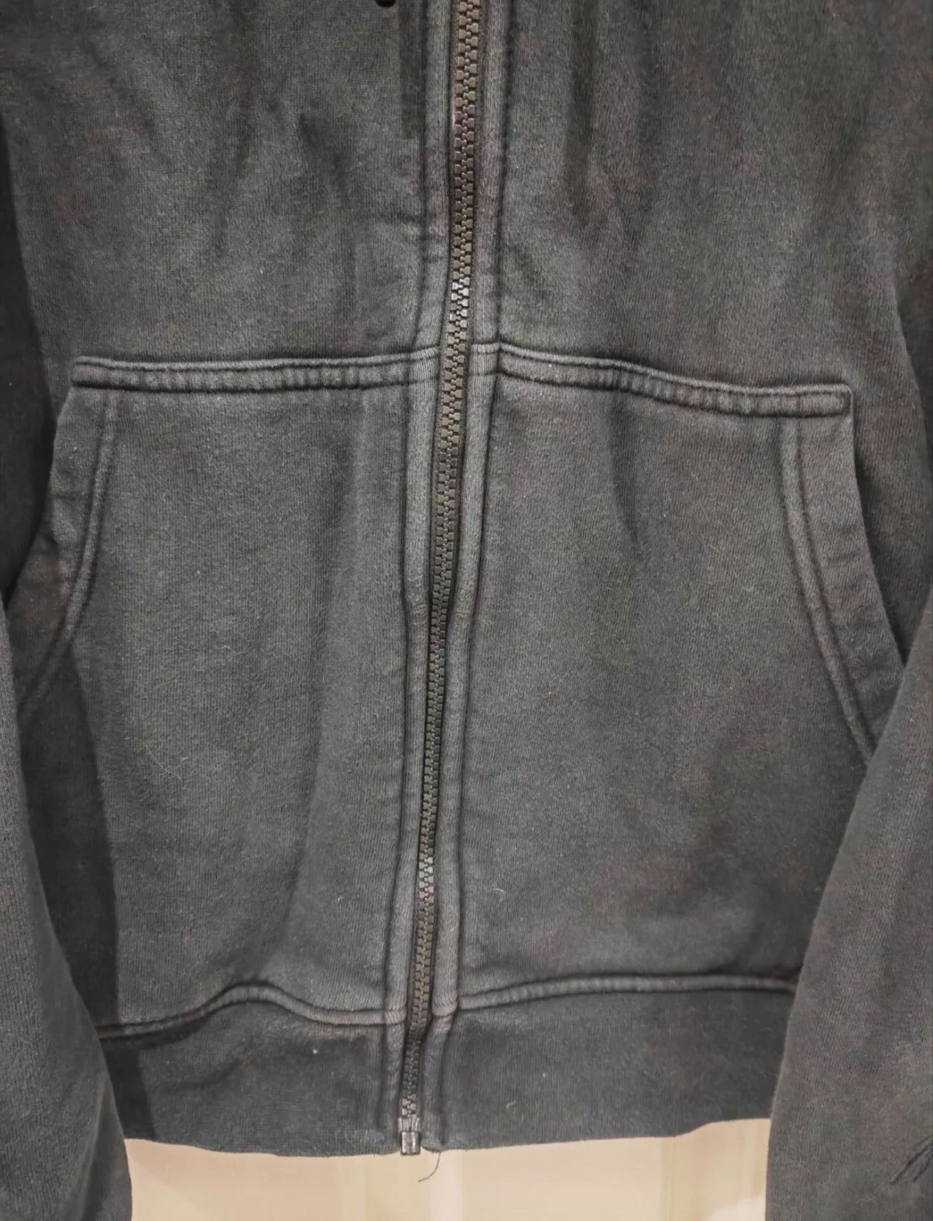 Jordan Brand Full Zip Hoodie, Black, Size Small