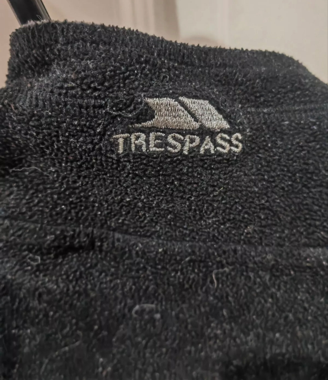Trespass Long Sleeve 1/4 Zip Jumper, Black, Size Small
