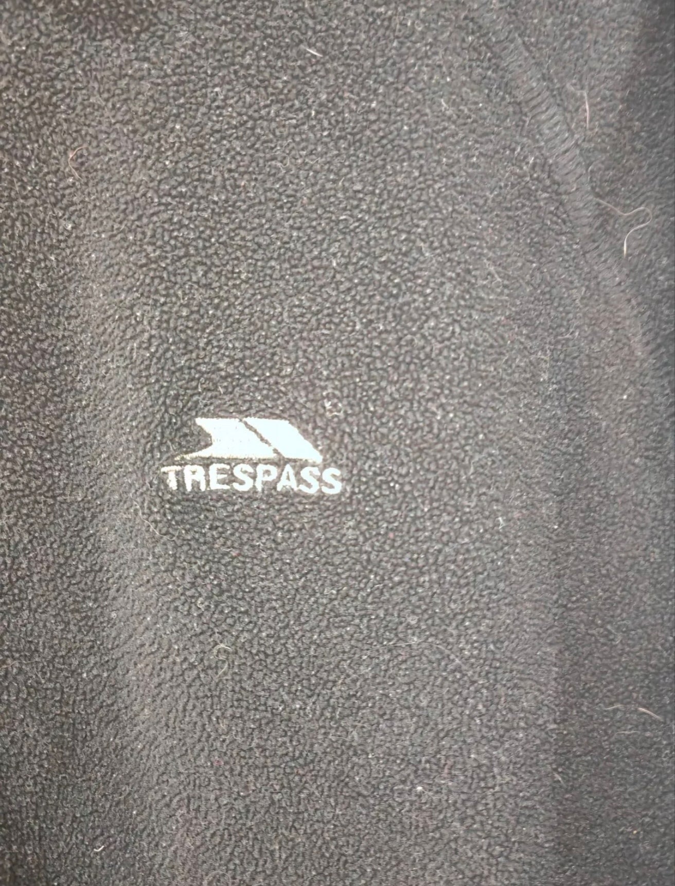 Trespass Long Sleeve 1/4 Zip Jumper, Black, Size Small
