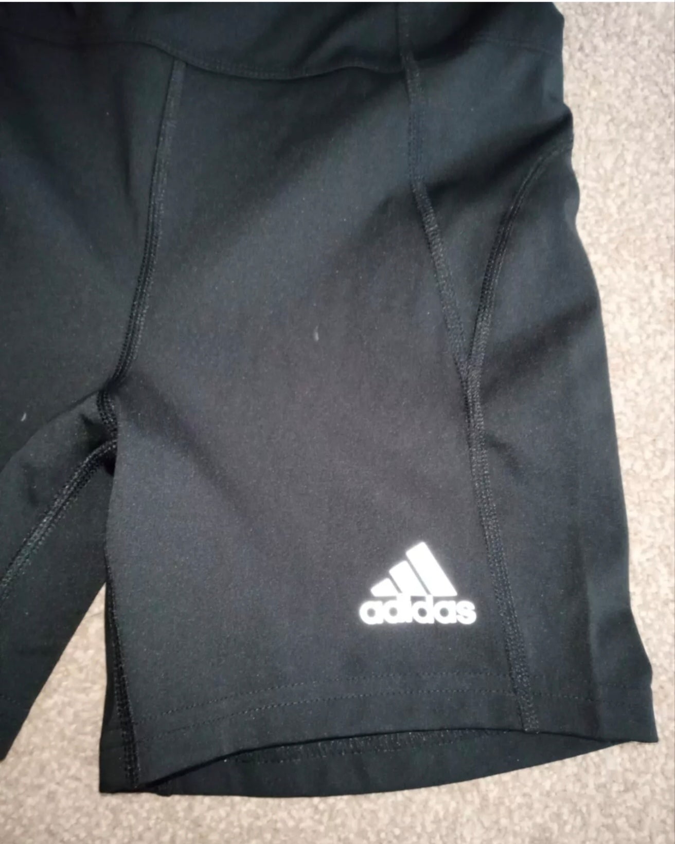 Women's Adidas Prime Blue running/exercise shorts, black, size XS