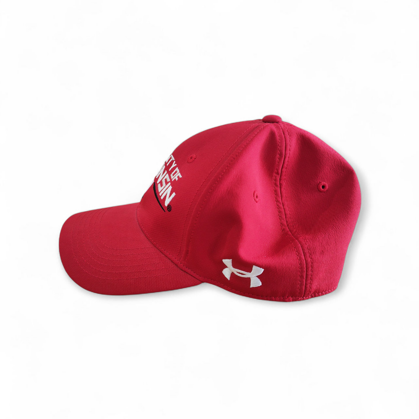 Under Armour Wisconsin Badgers NCAA Fitted Cap, Red, Size L/XL