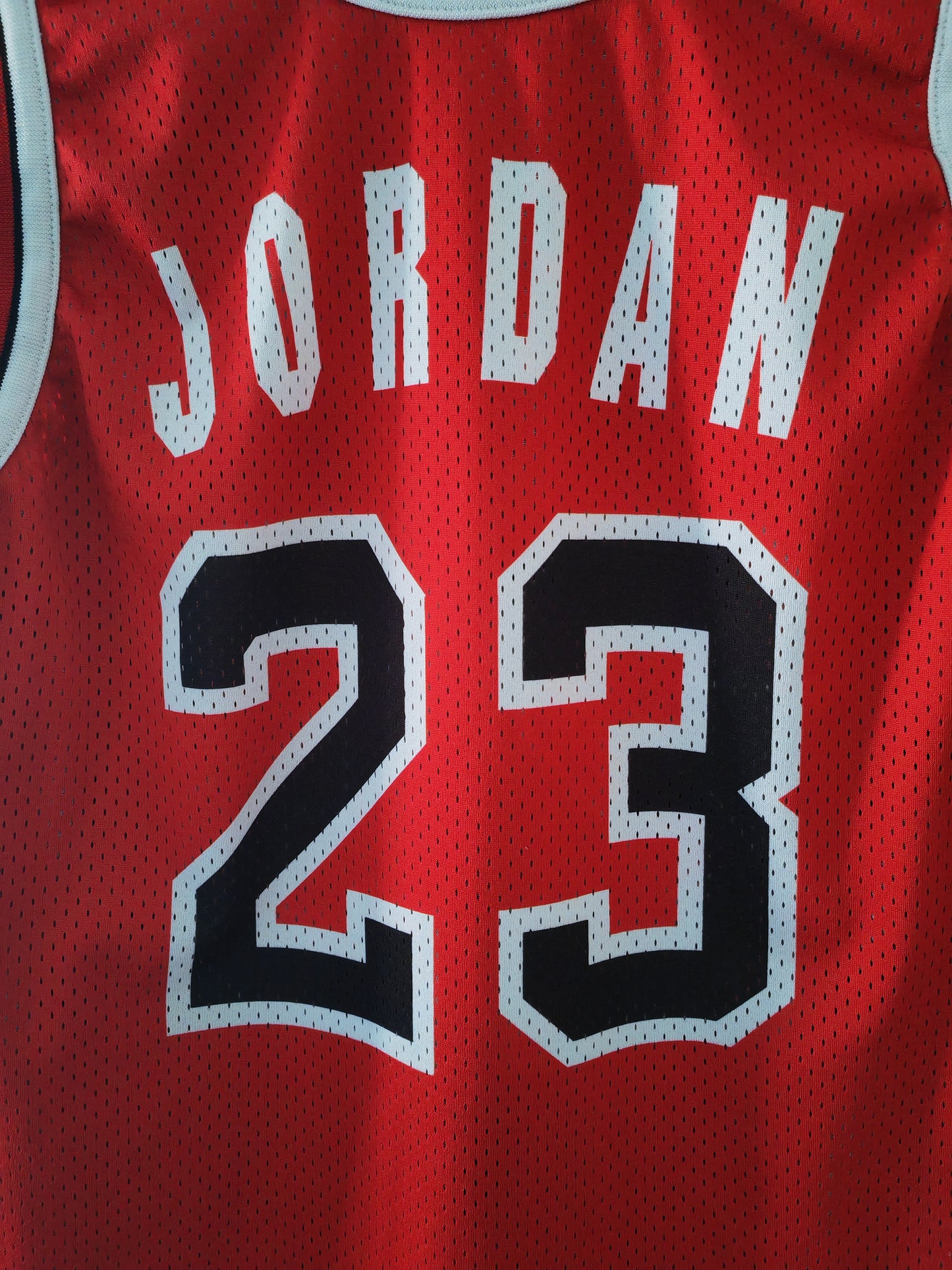 Champion Chicago Bulls Reversible Home And Road Jersey, #23 Jordan, Size Small