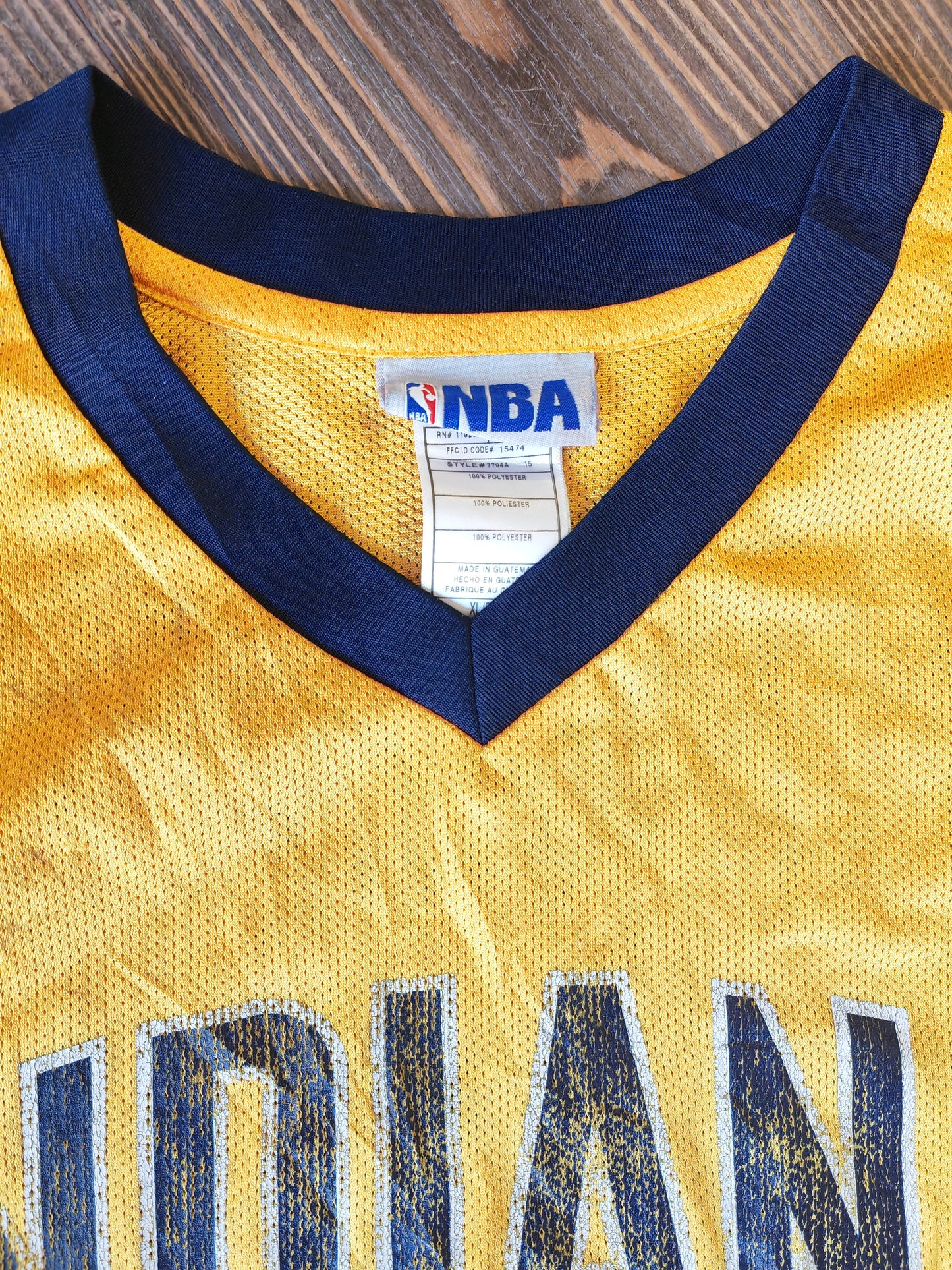 NBA Indiana Pacers Basketball Jersey, #13 George, Yellow, Size XL