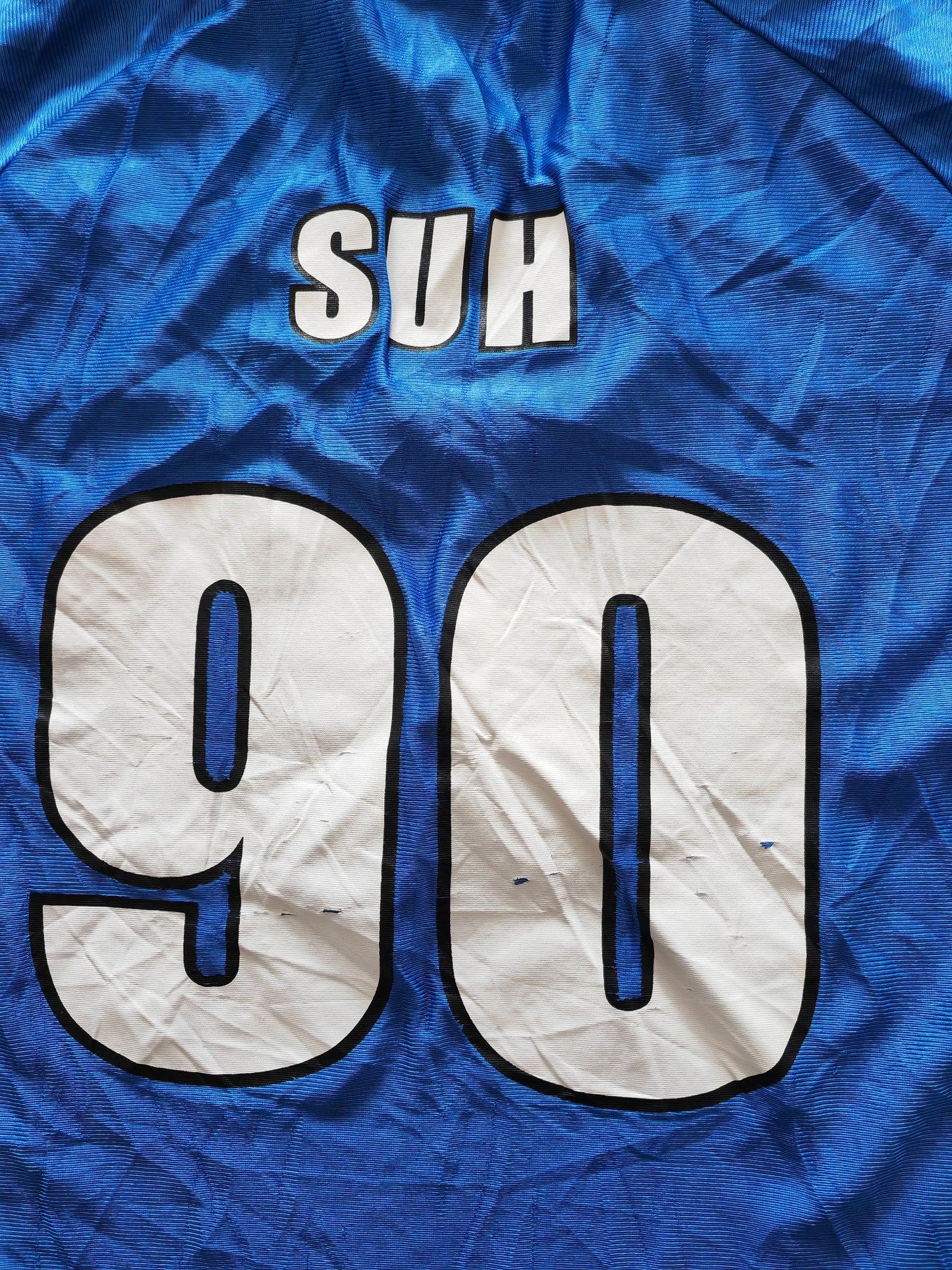 Women's NFL Detroit Lions Jersey, #90 Suh, Blue, Size XL