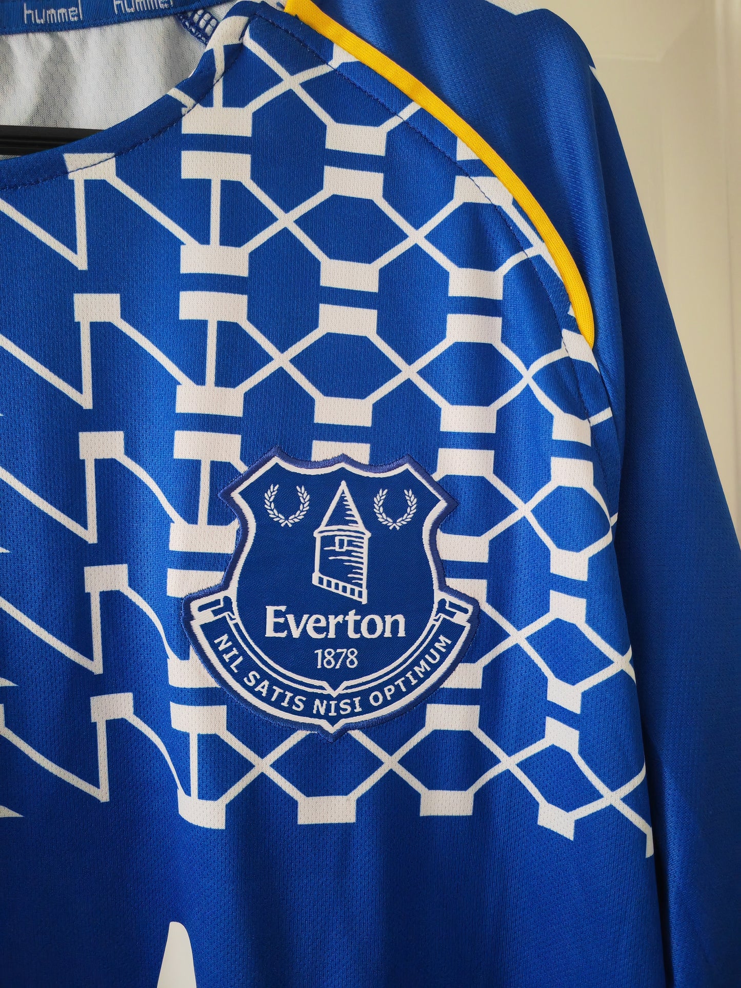 Hummel Everton Short Sleeve Training/Pre Match Jersey, Blue, Size XL