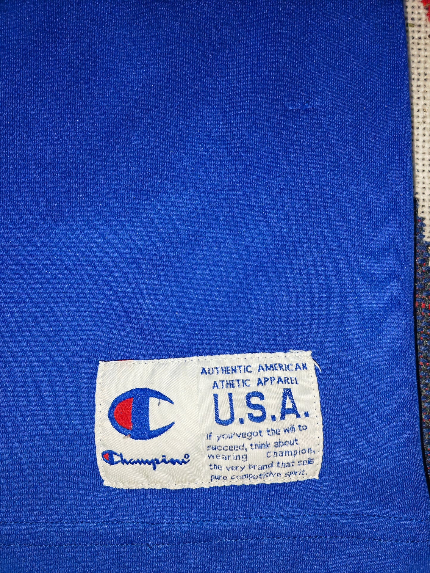 Champion Philadelphia 76ers Basketball Jersey, #3 Iverson, Blue, Size Large
