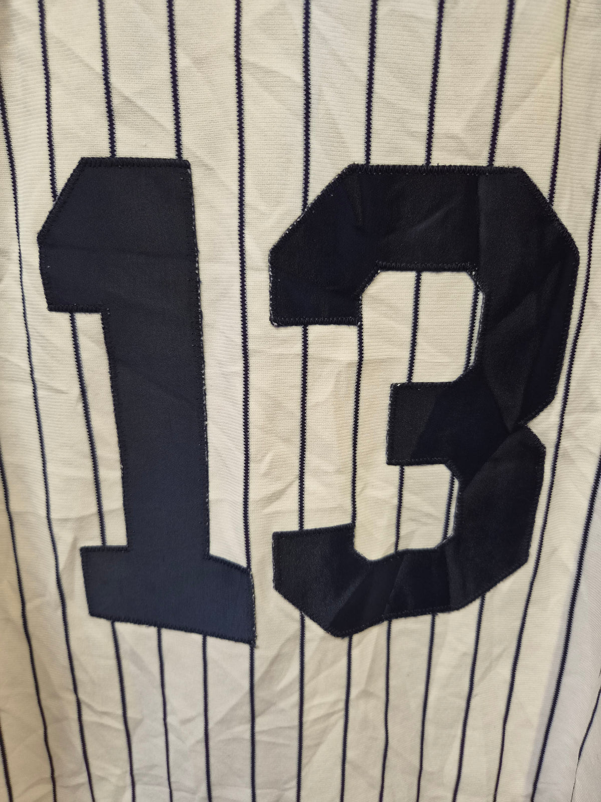 Youth Majestic New York Yankees MLB Jersey, #13, White, Size YL