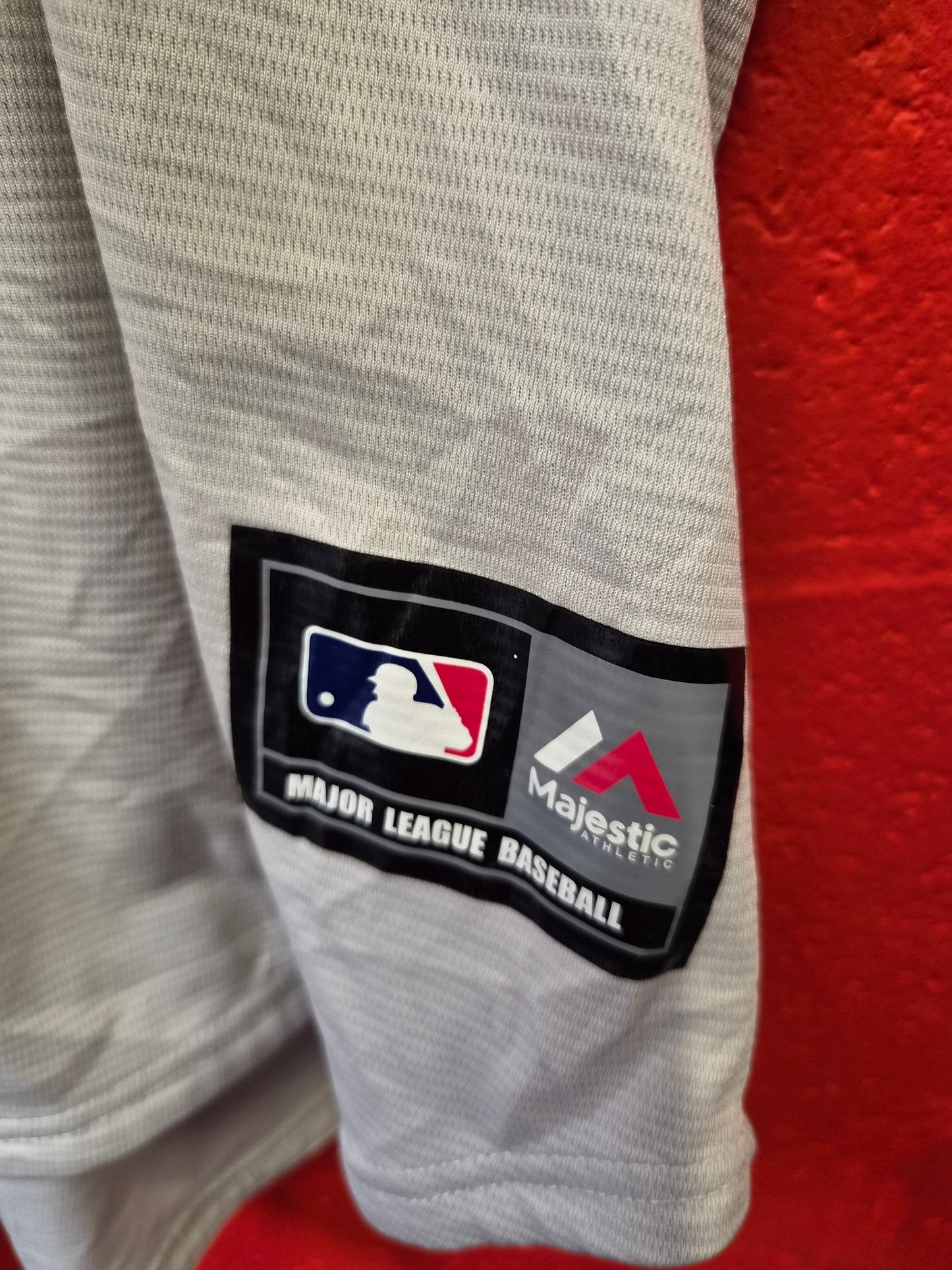 Majestic Boston Red Sox MLB Jersey, Grey, Size XXL