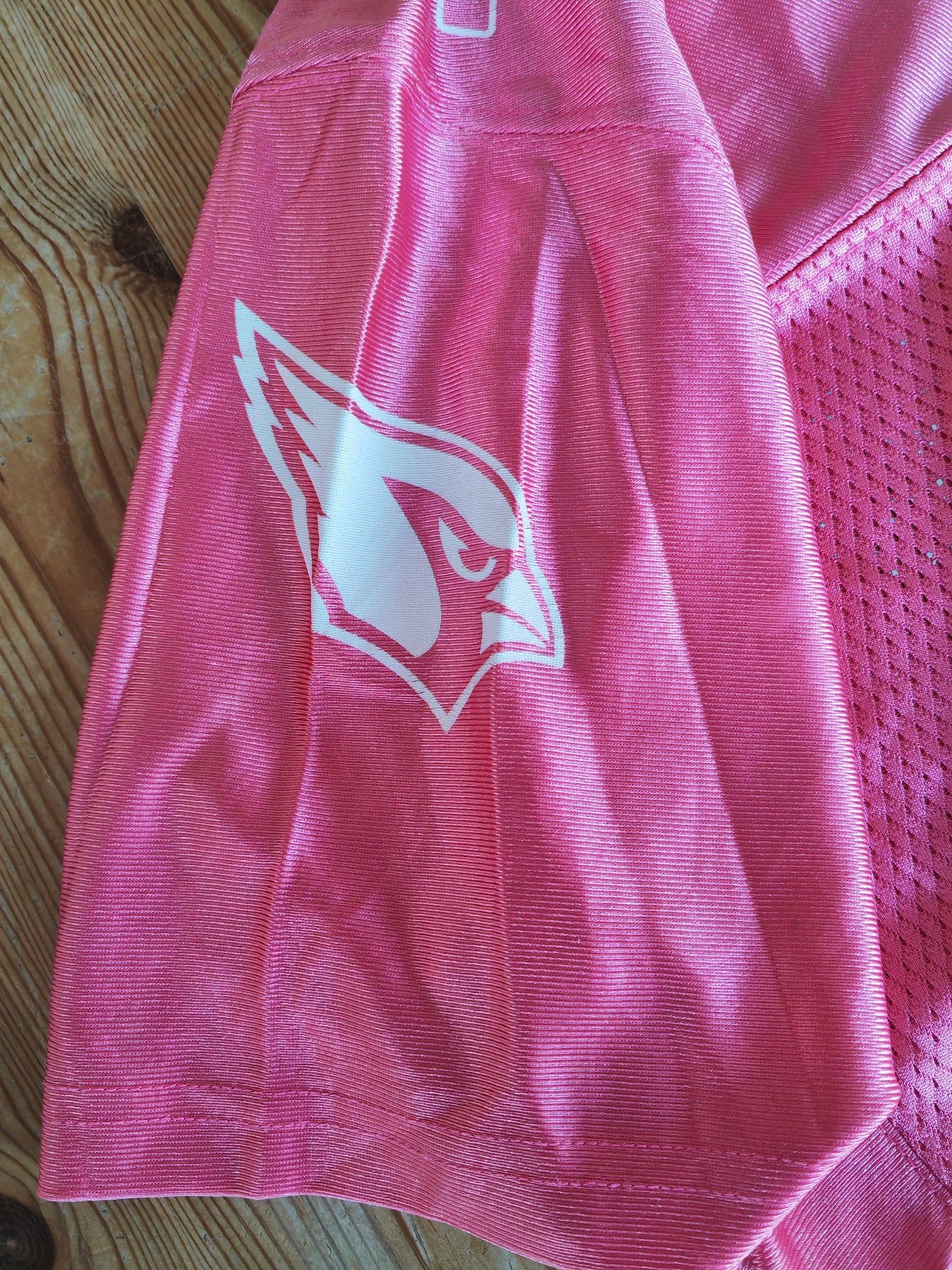 Women's NFL Arizona Cardinals Jersey, #11 Fitzgerald, Pink, Size Medium