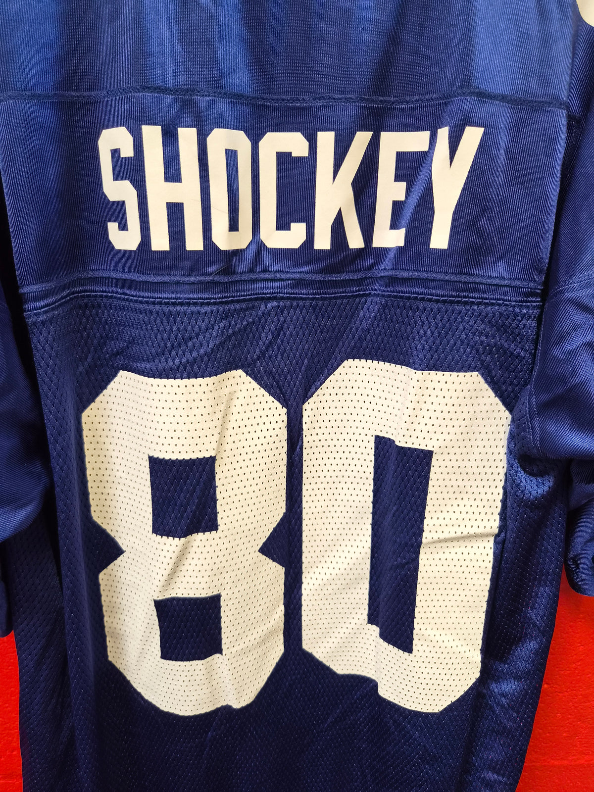 Reebok New York Giants NFL Jersey, #80 Shockey, Blue, Size XL
