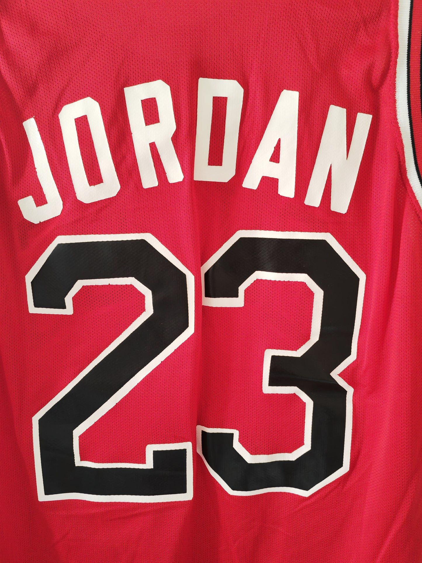 Champion Chicago Bulls NBA Jersey, #23 Jordan, Red, Size 48 XL
