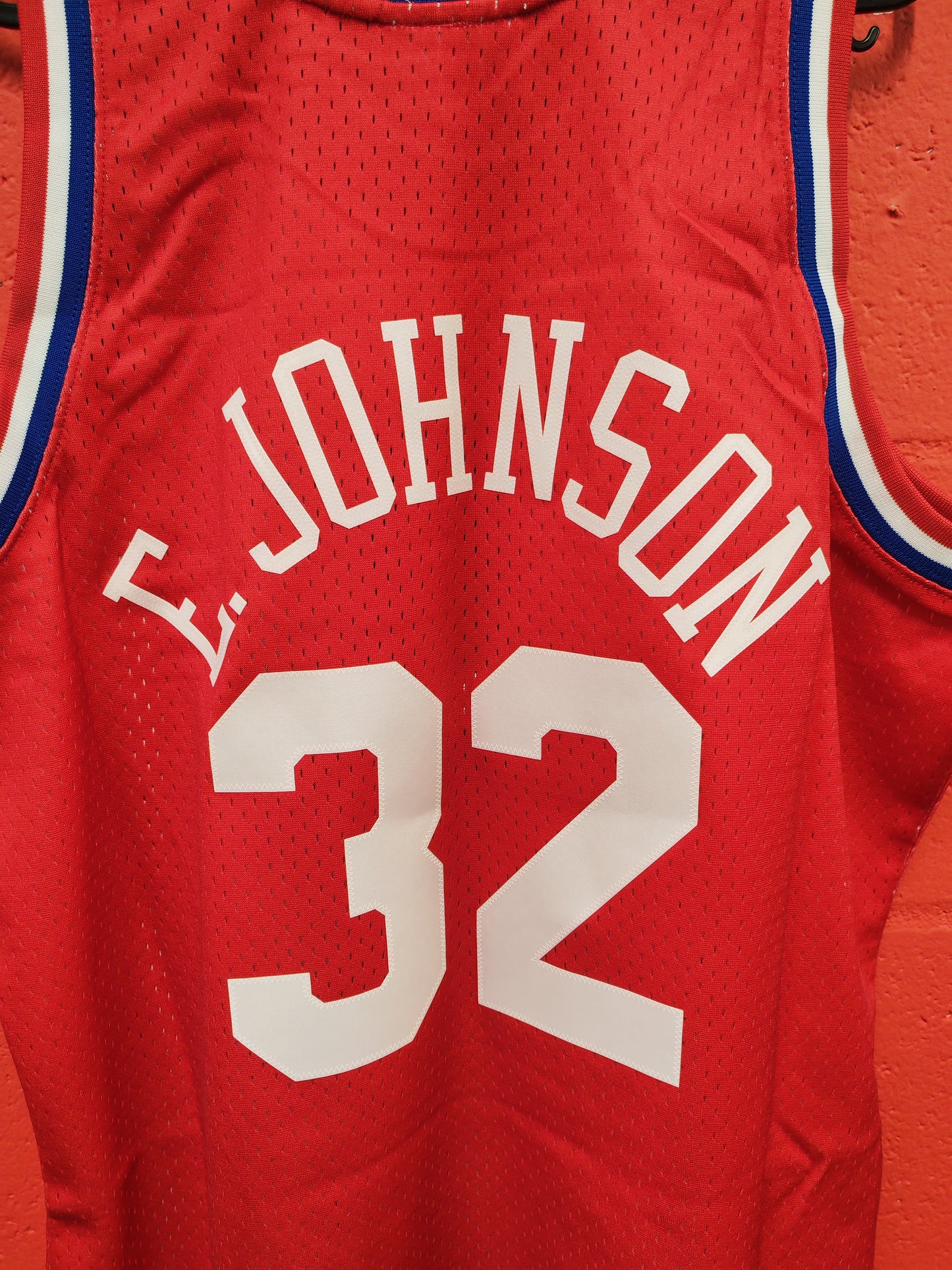 Mitchell & Ness 1991 NBA All Star Jersey, #32 E.Johnson, Red, Size Large