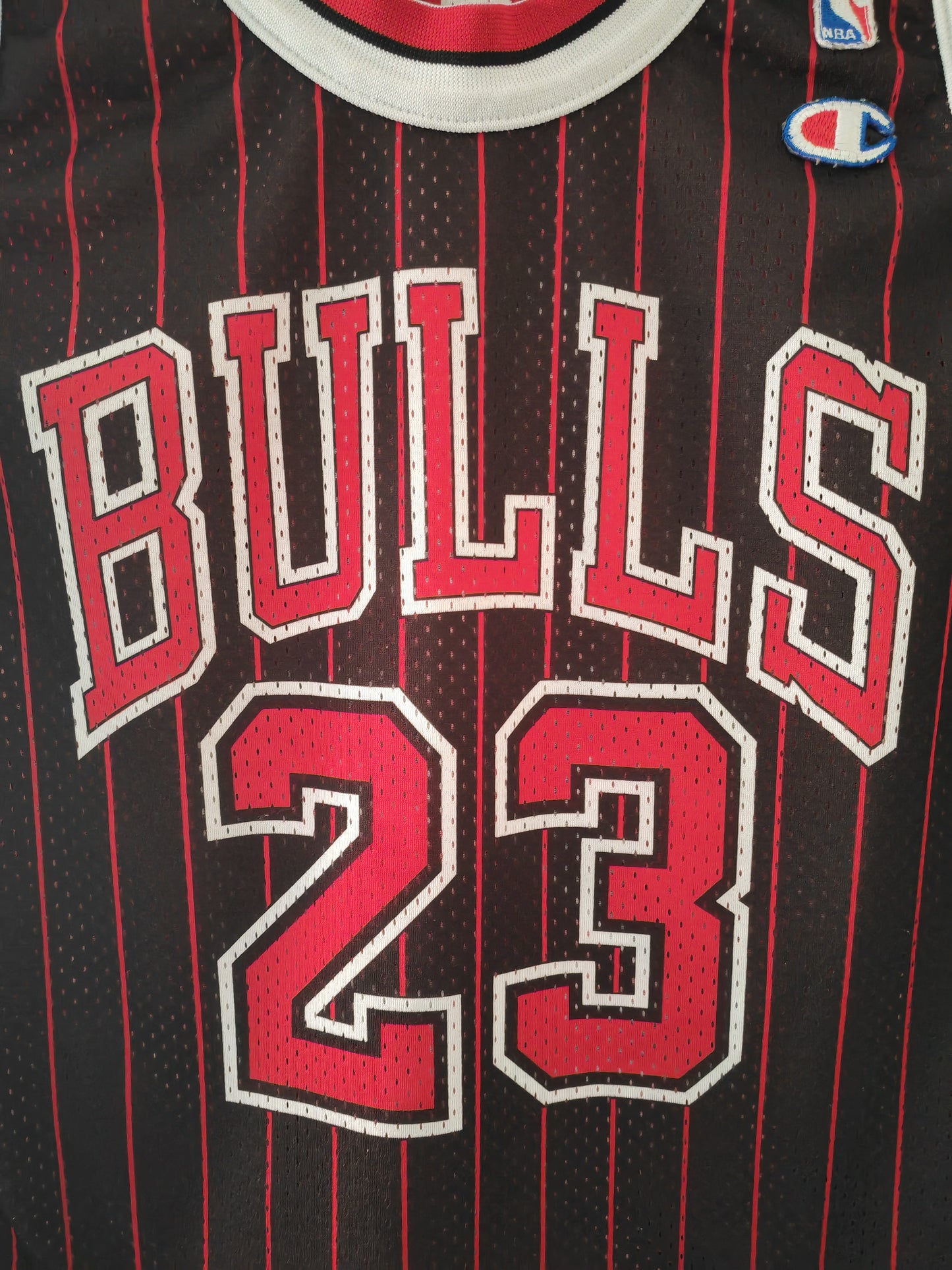 Champion Chicago Bulls Reversible Home And Road Jersey, #23 Jordan, Size Small